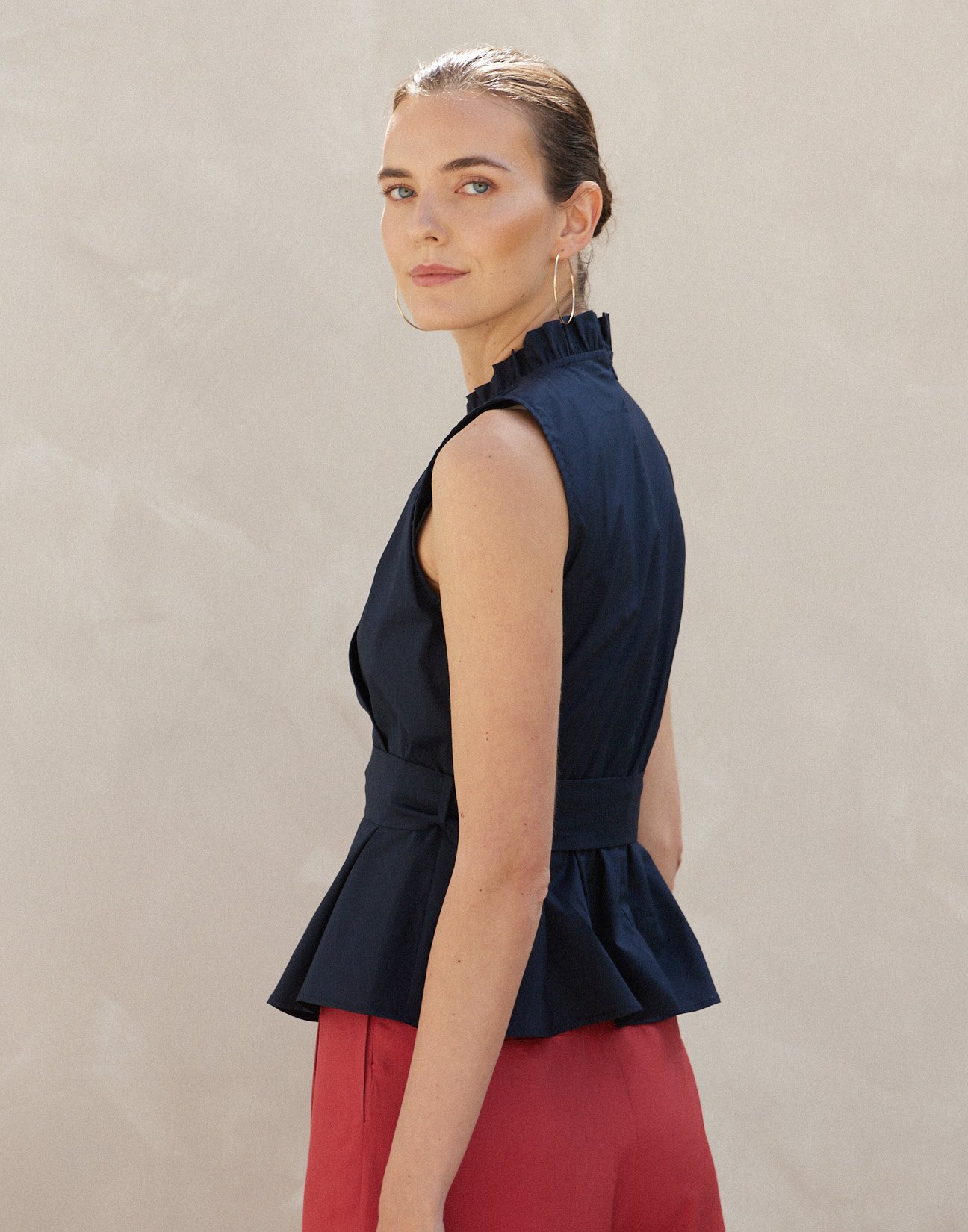 Poplin top