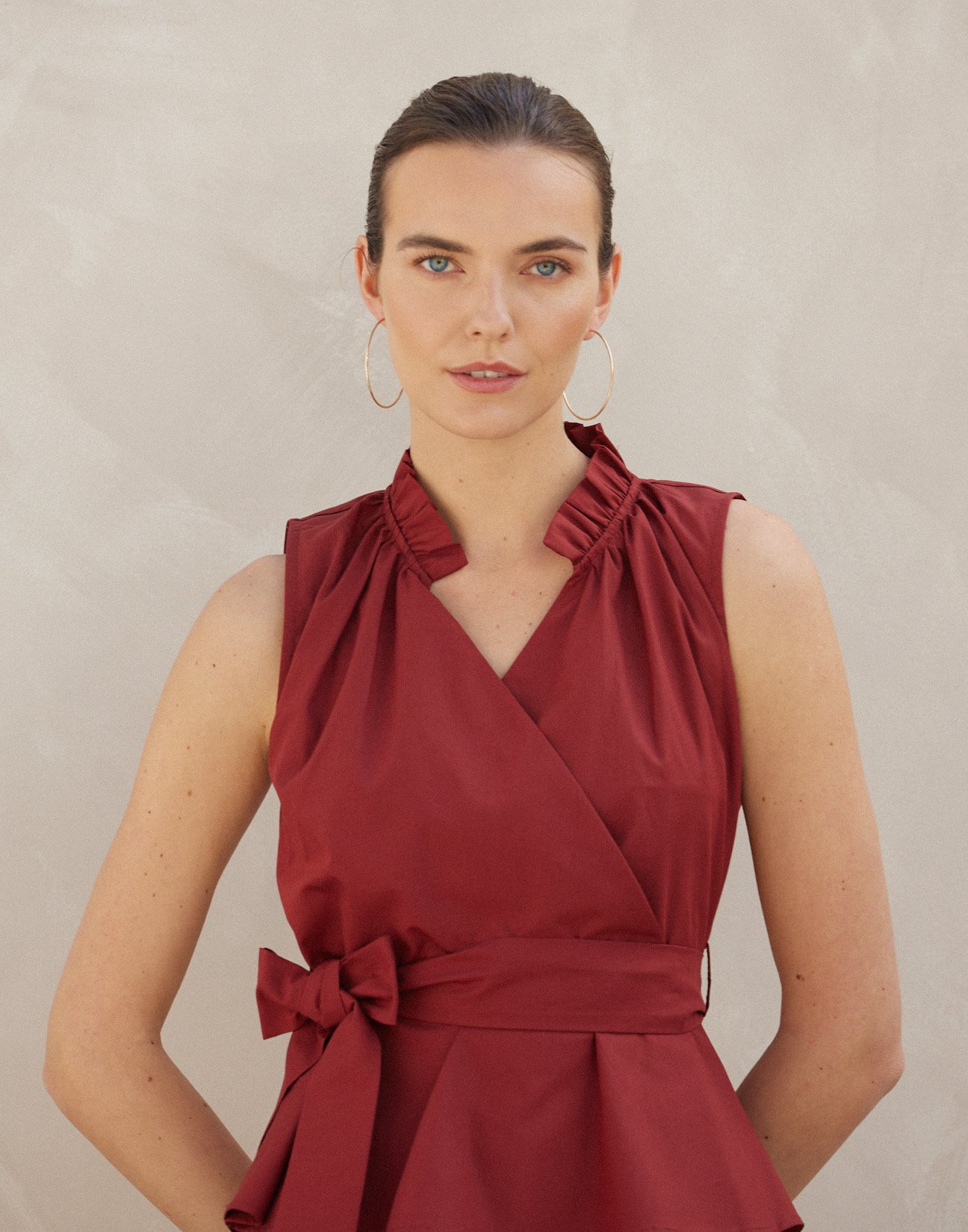 Poplin top