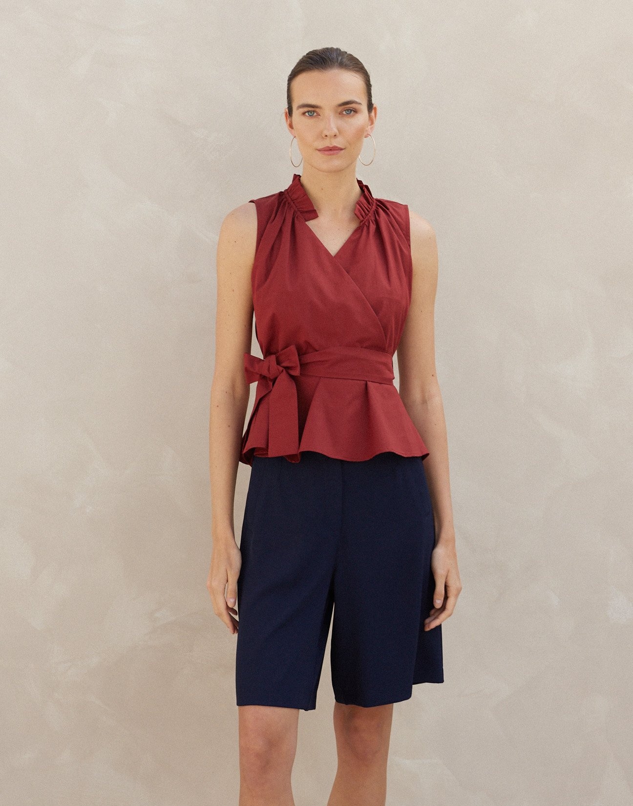 Poplin top