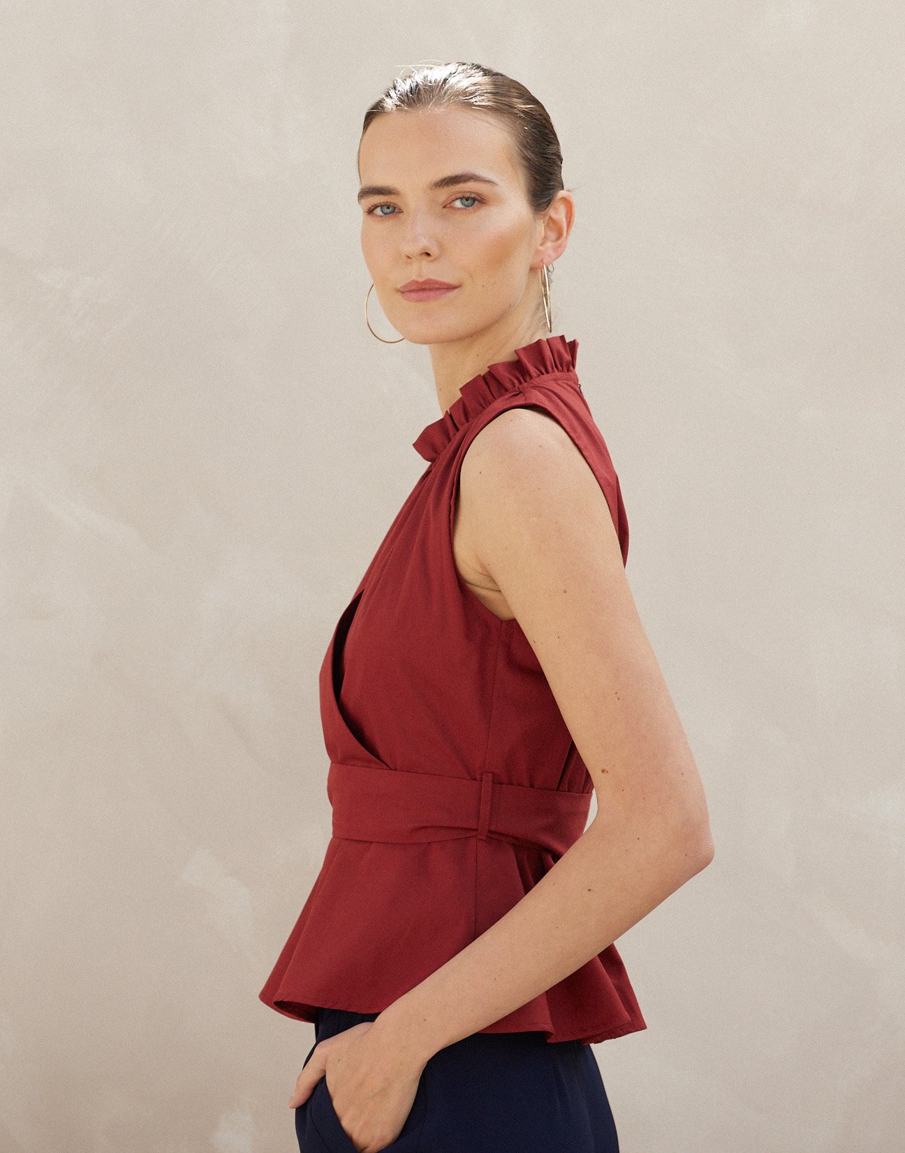Poplin top