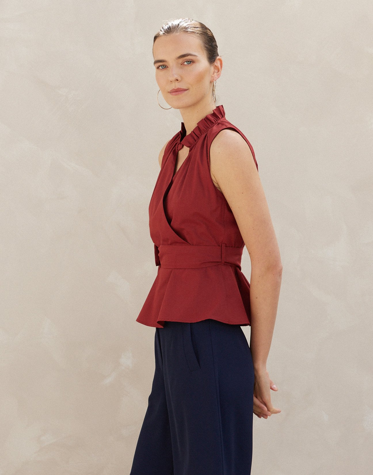 Poplin top