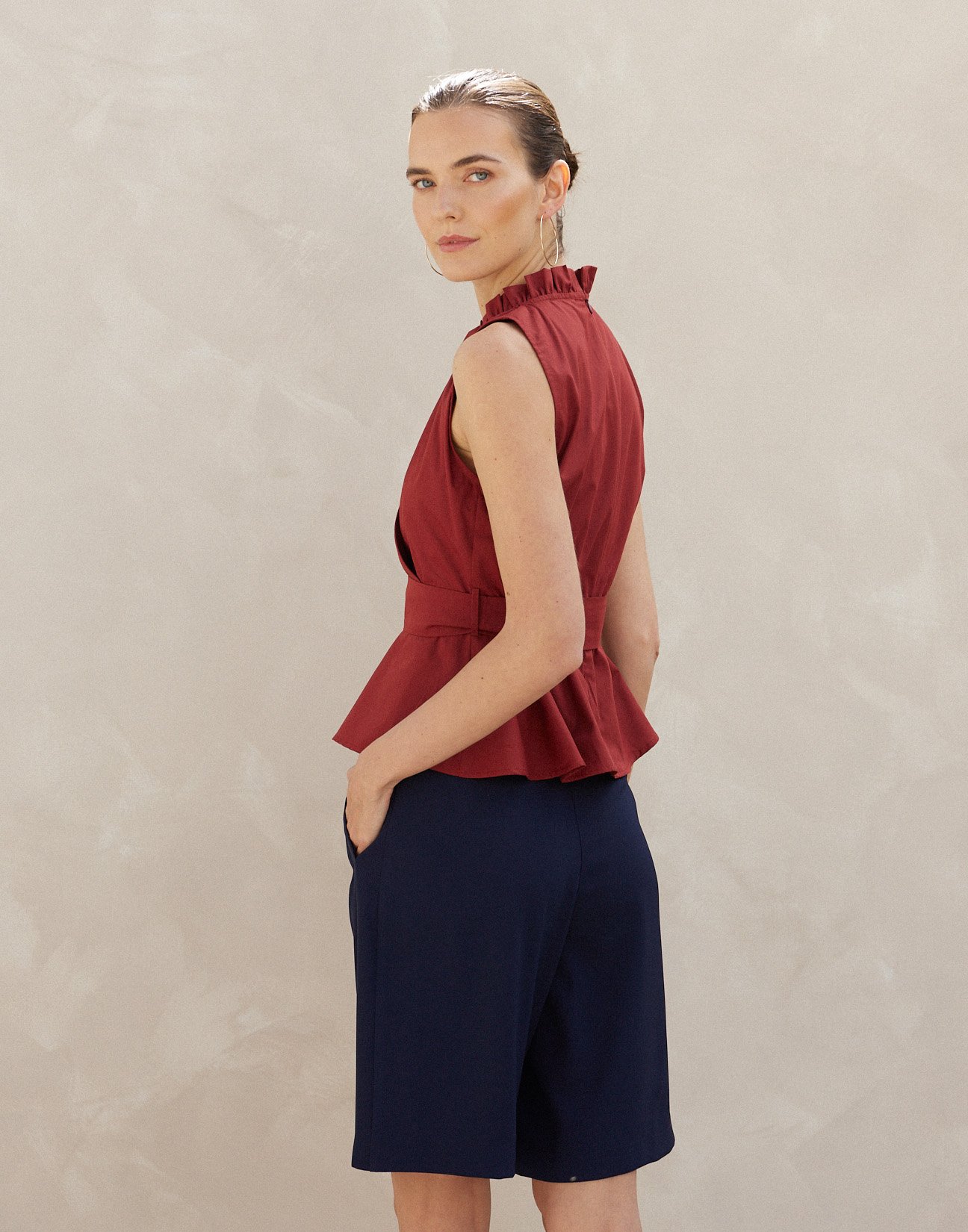 Poplin top