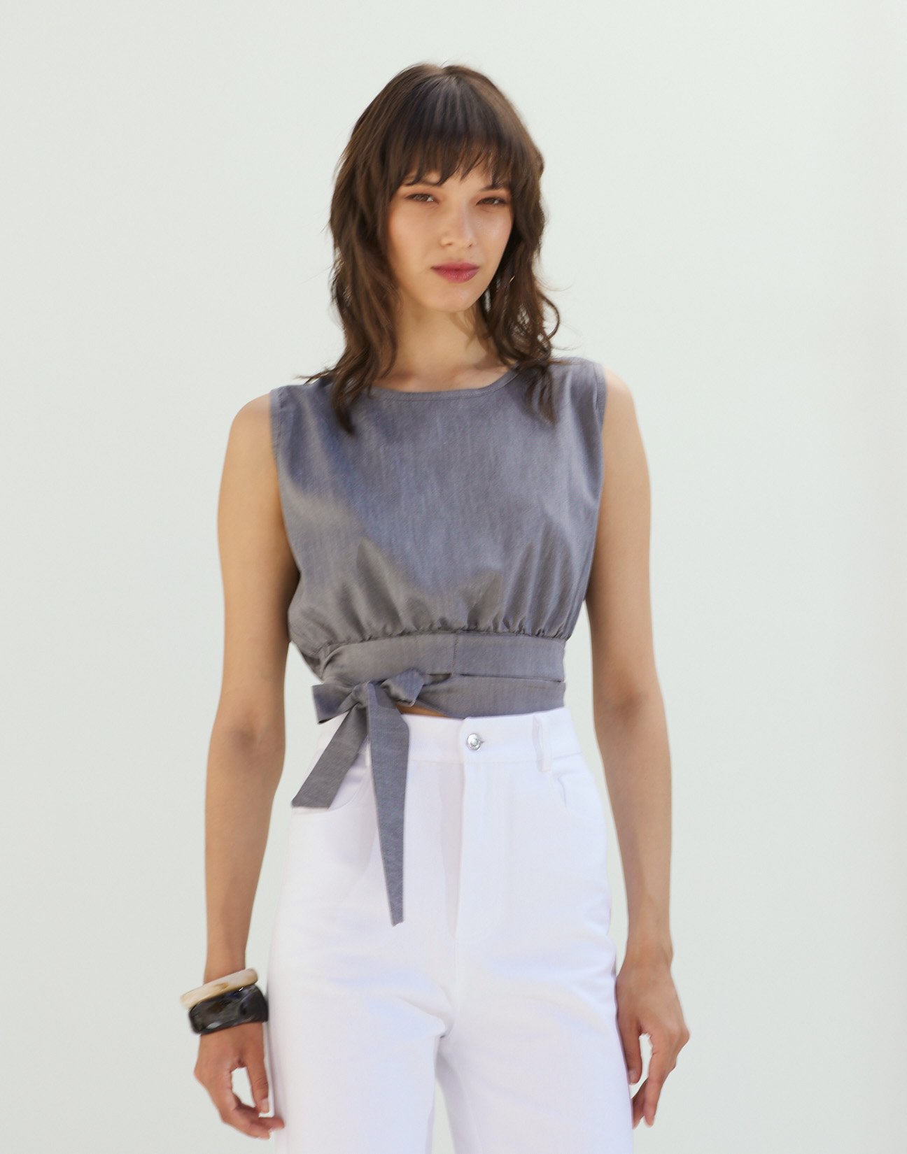 Crop top with tie