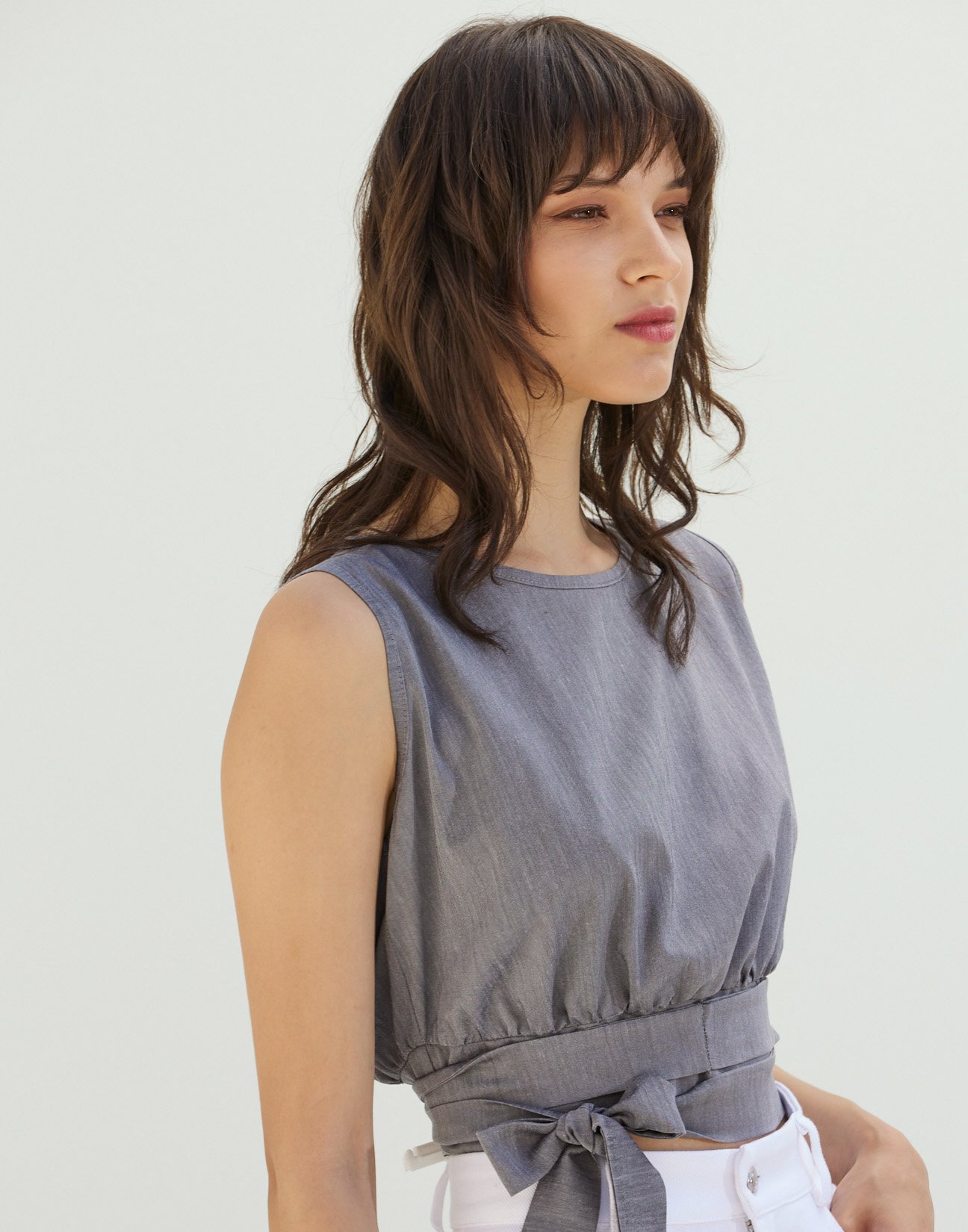 Crop top with tie