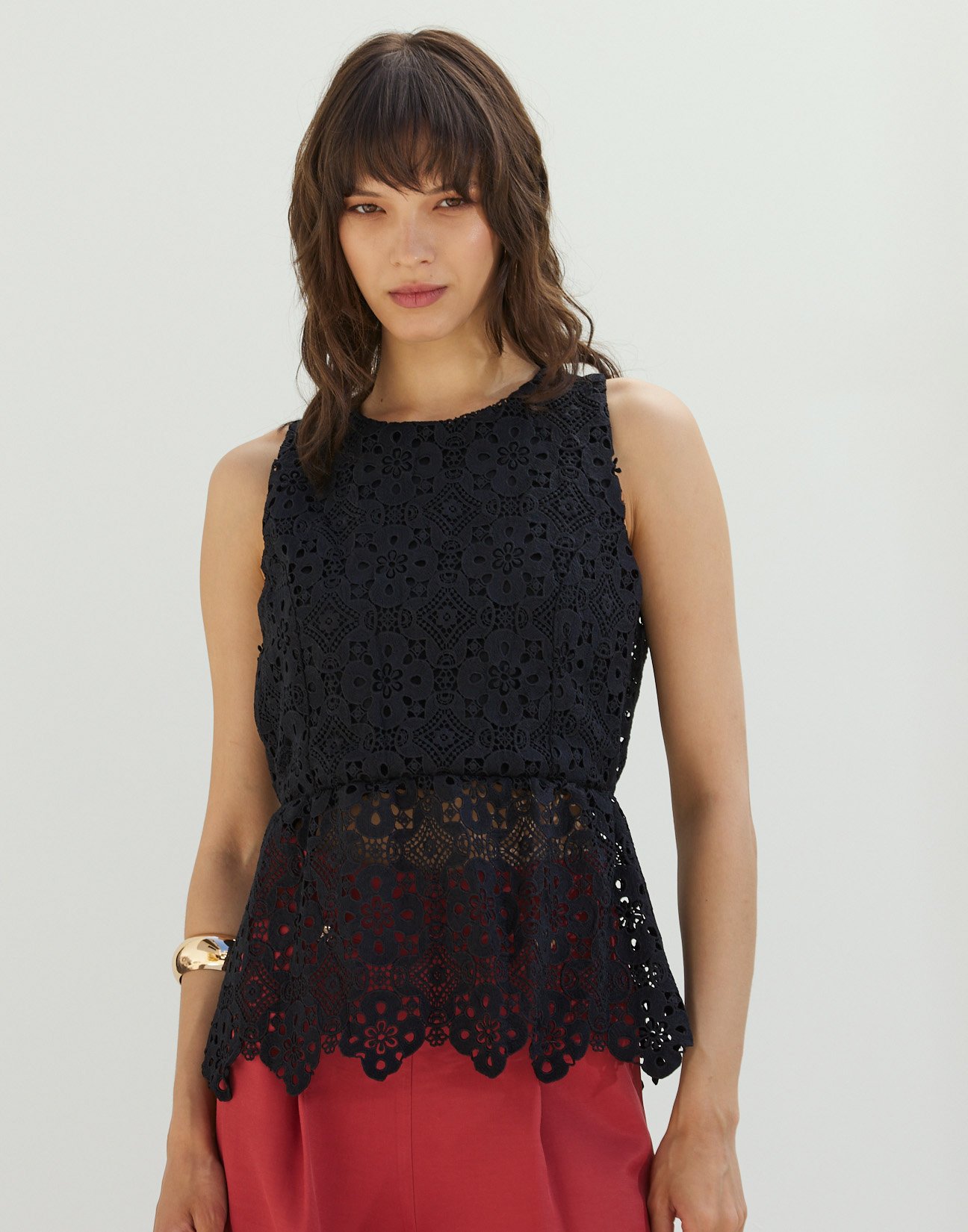 Embroidered top