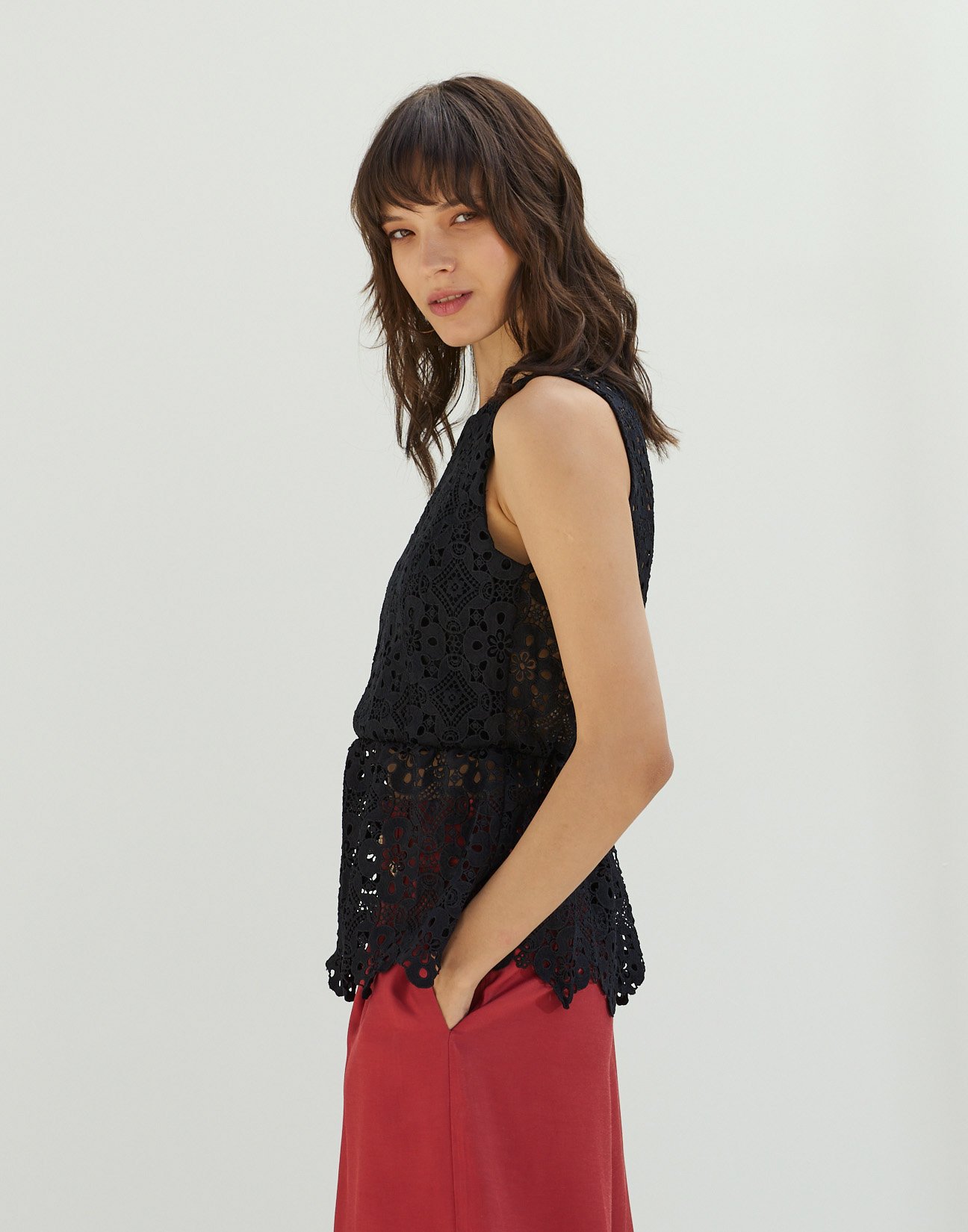 Embroidered top
