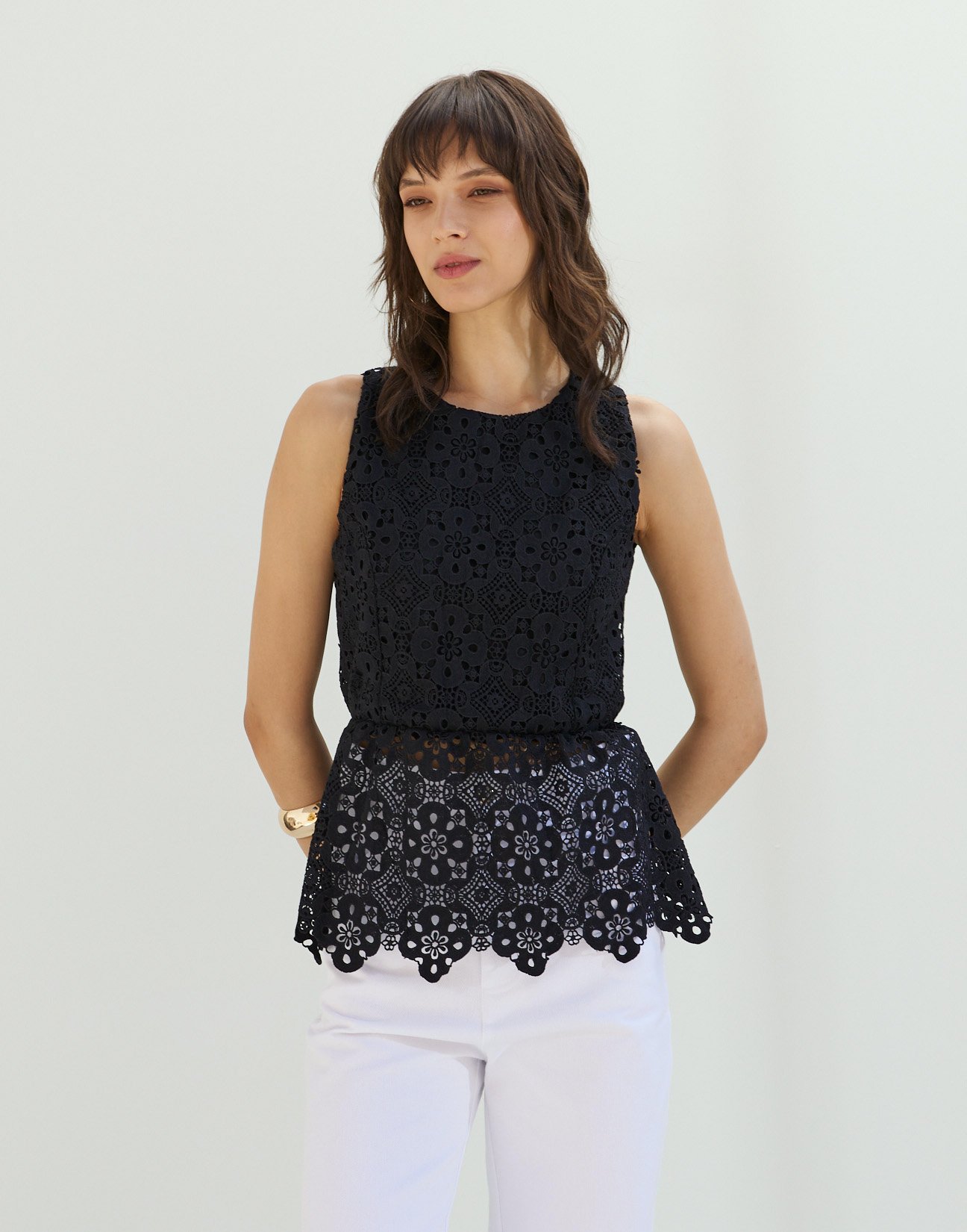 Embroidered top