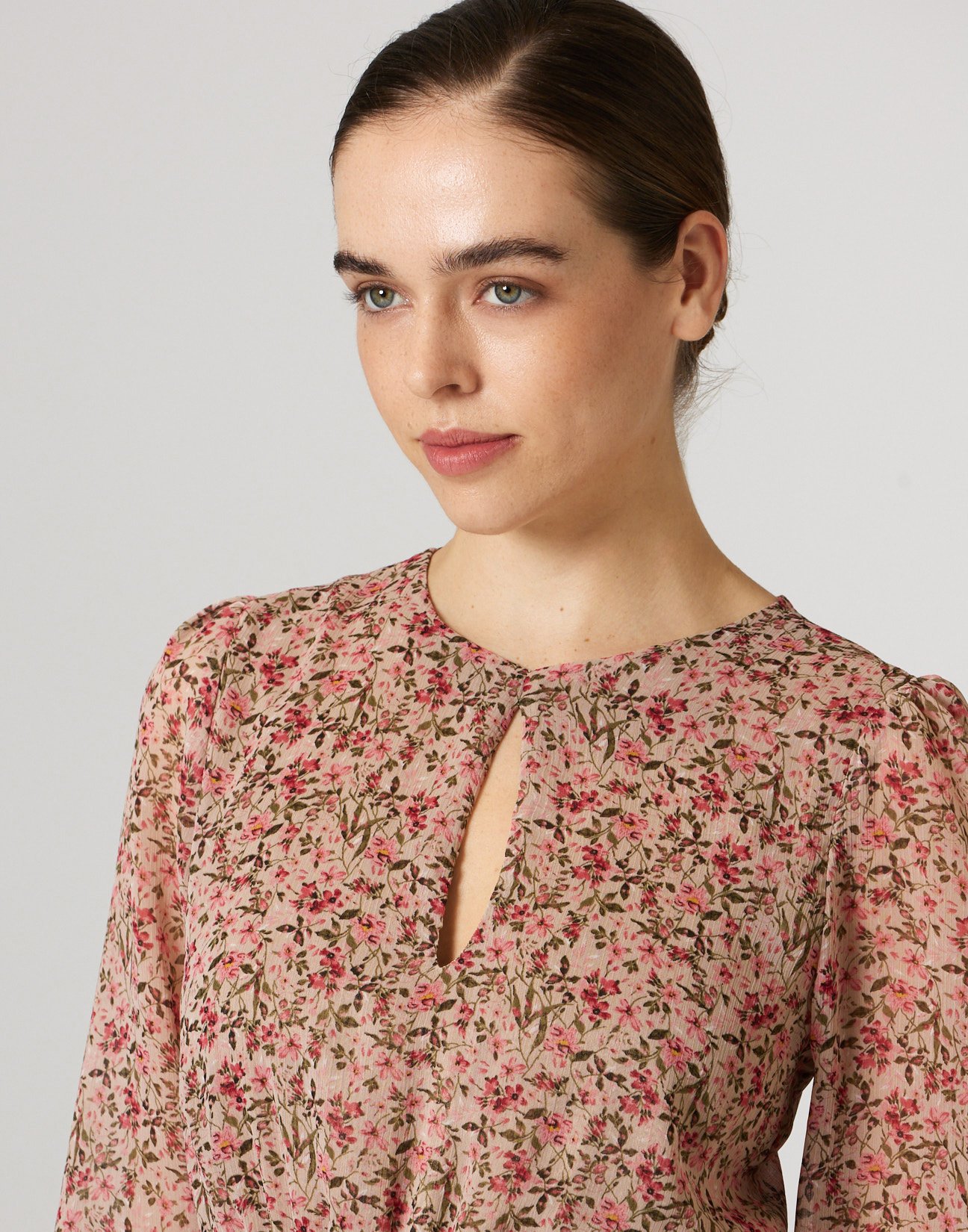 Mini dress with opening
