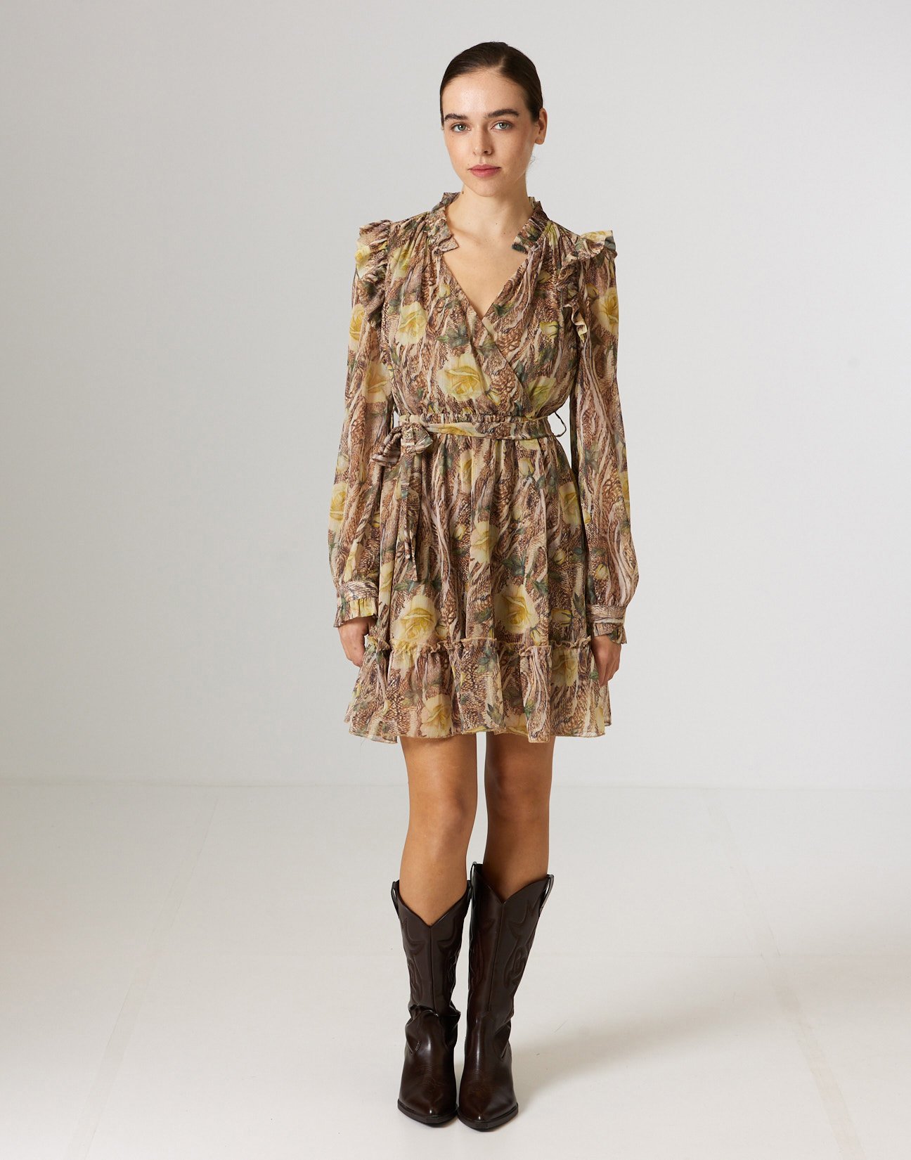 Printed mini dress