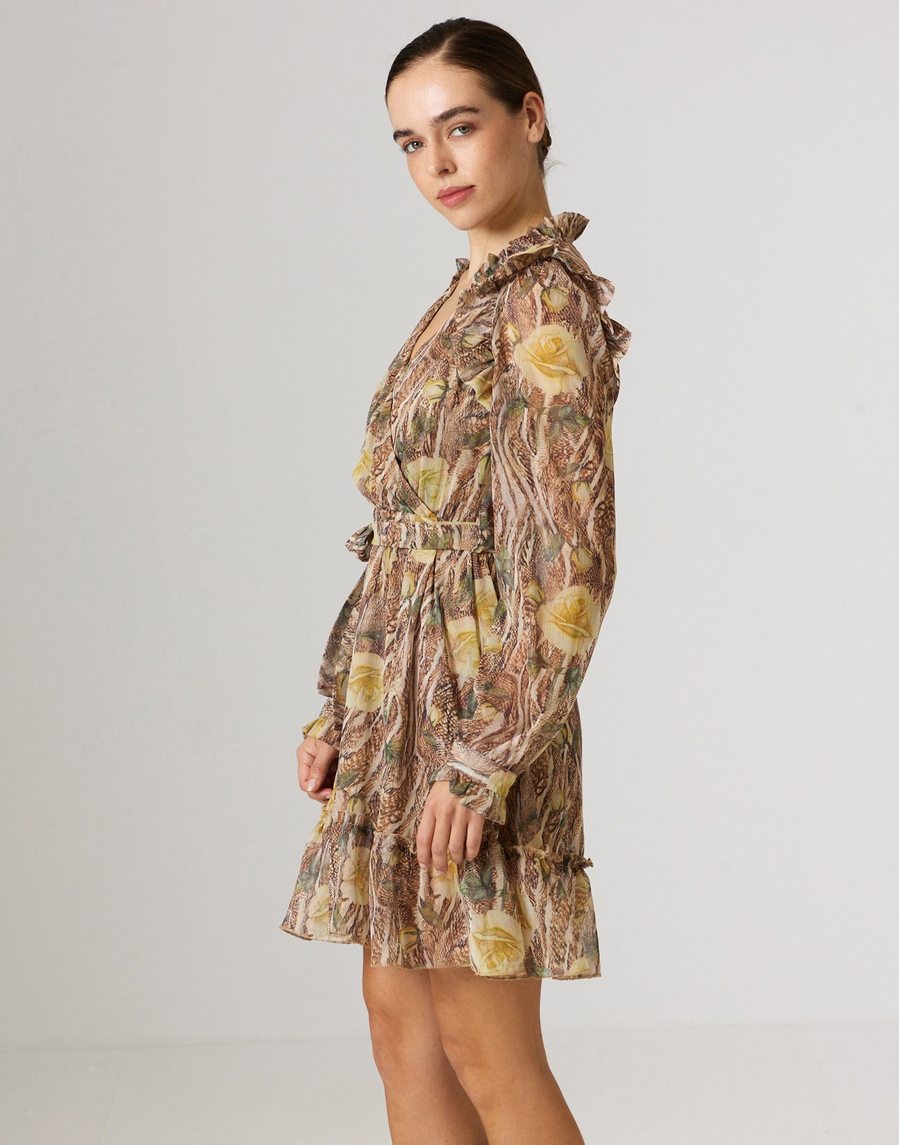 Printed mini dress