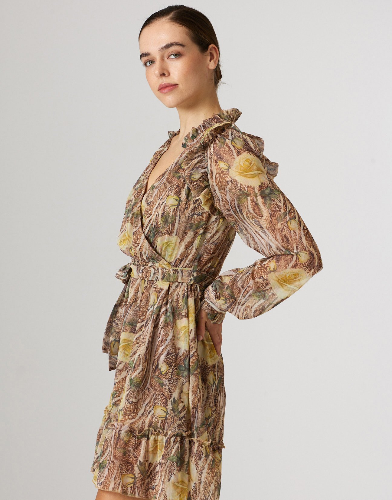 Printed mini dress