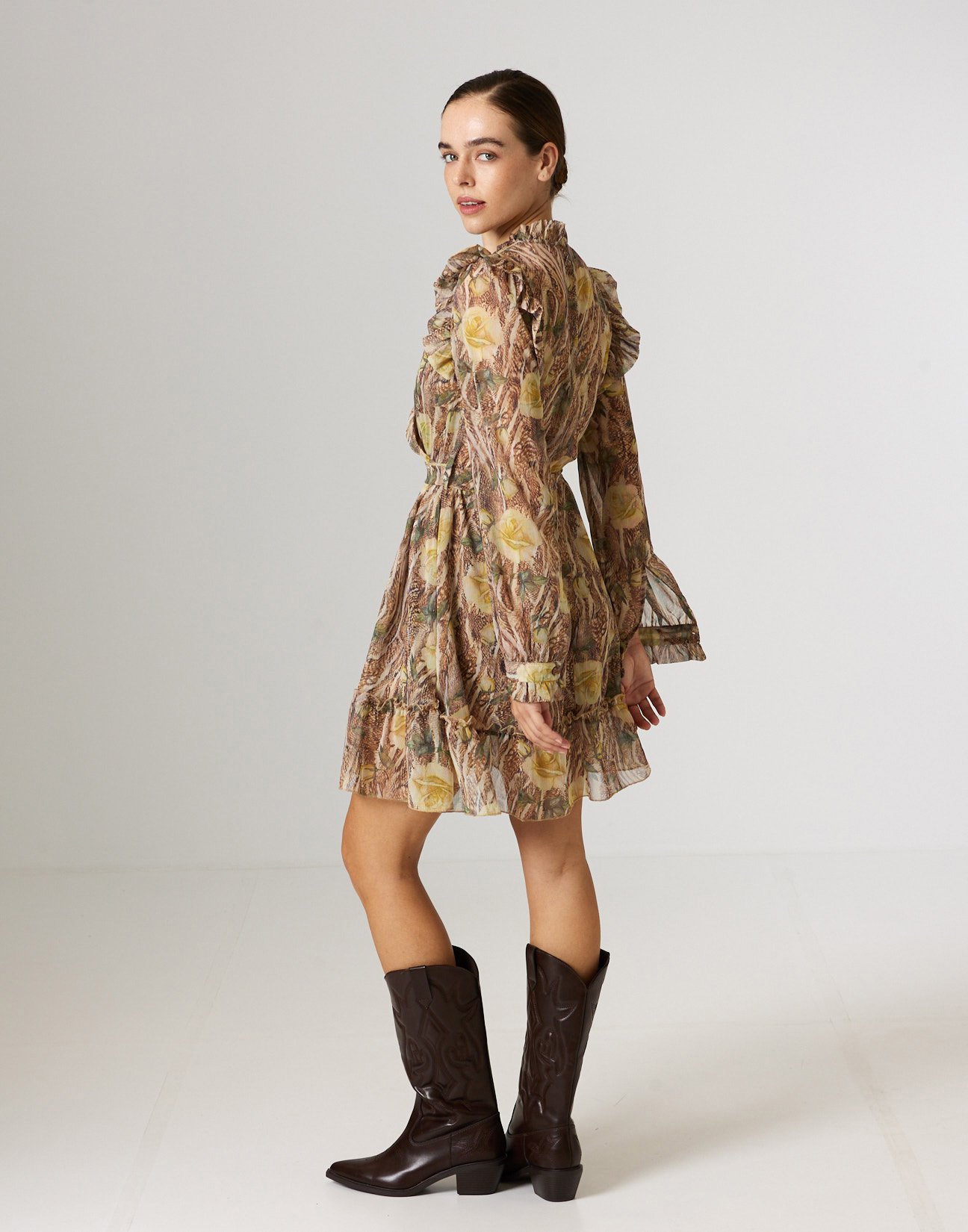 Printed mini dress