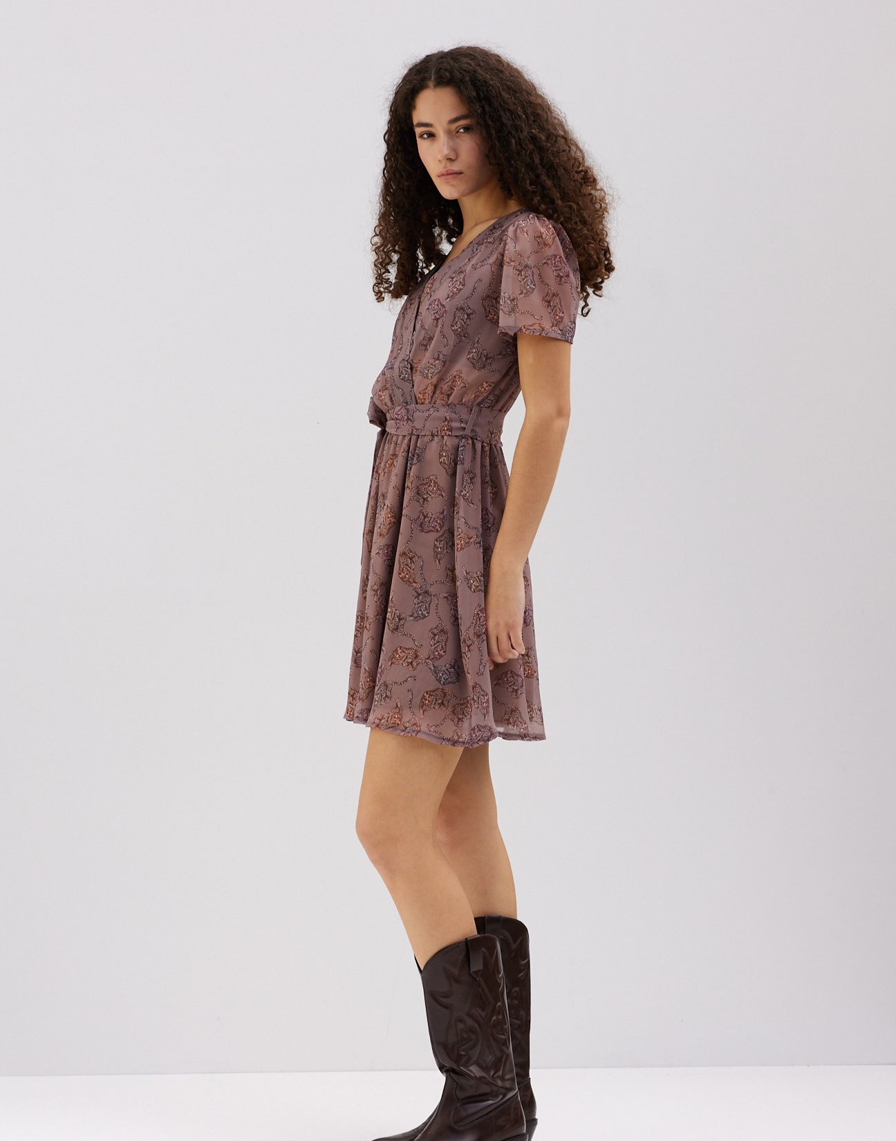 Printed mini dress
