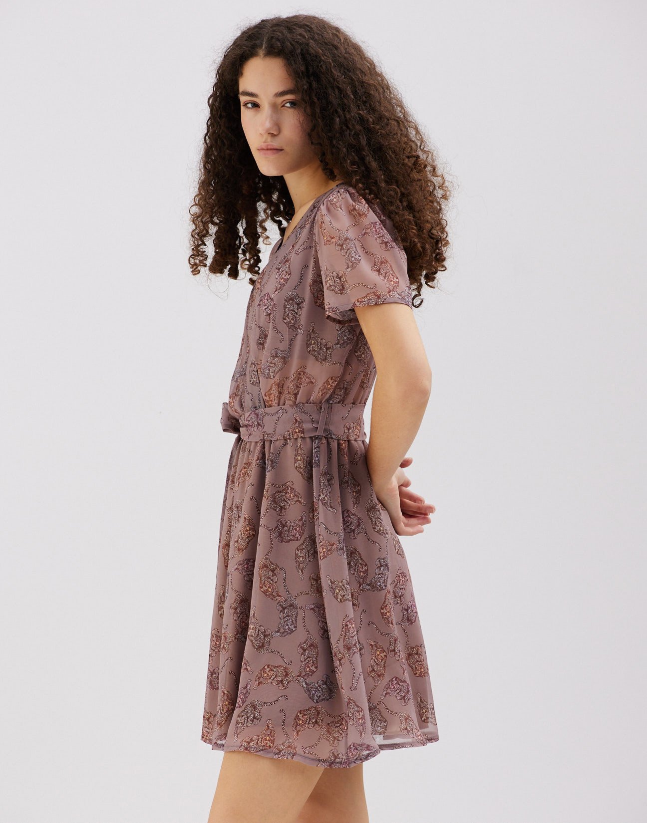 Printed mini dress