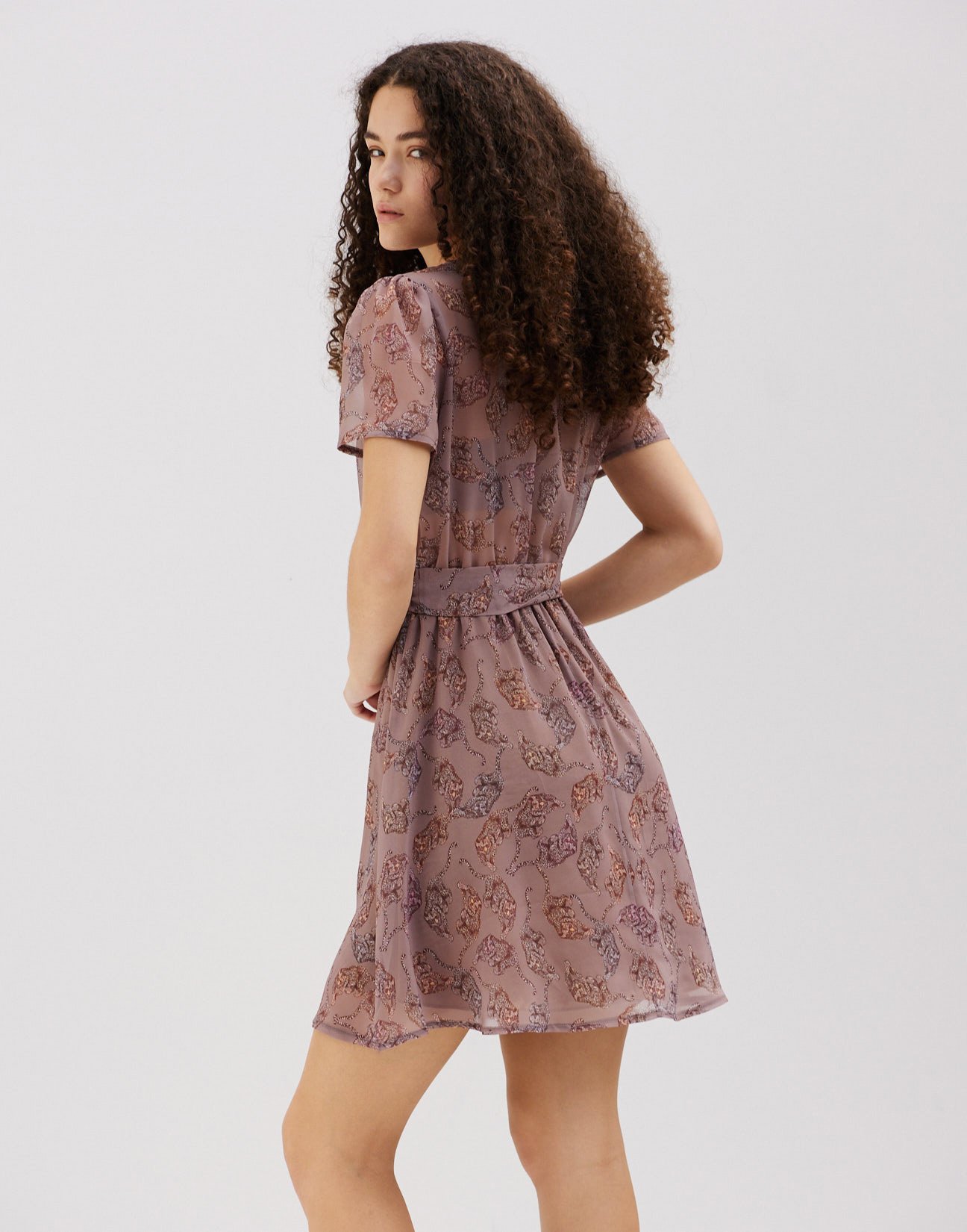 Printed mini dress