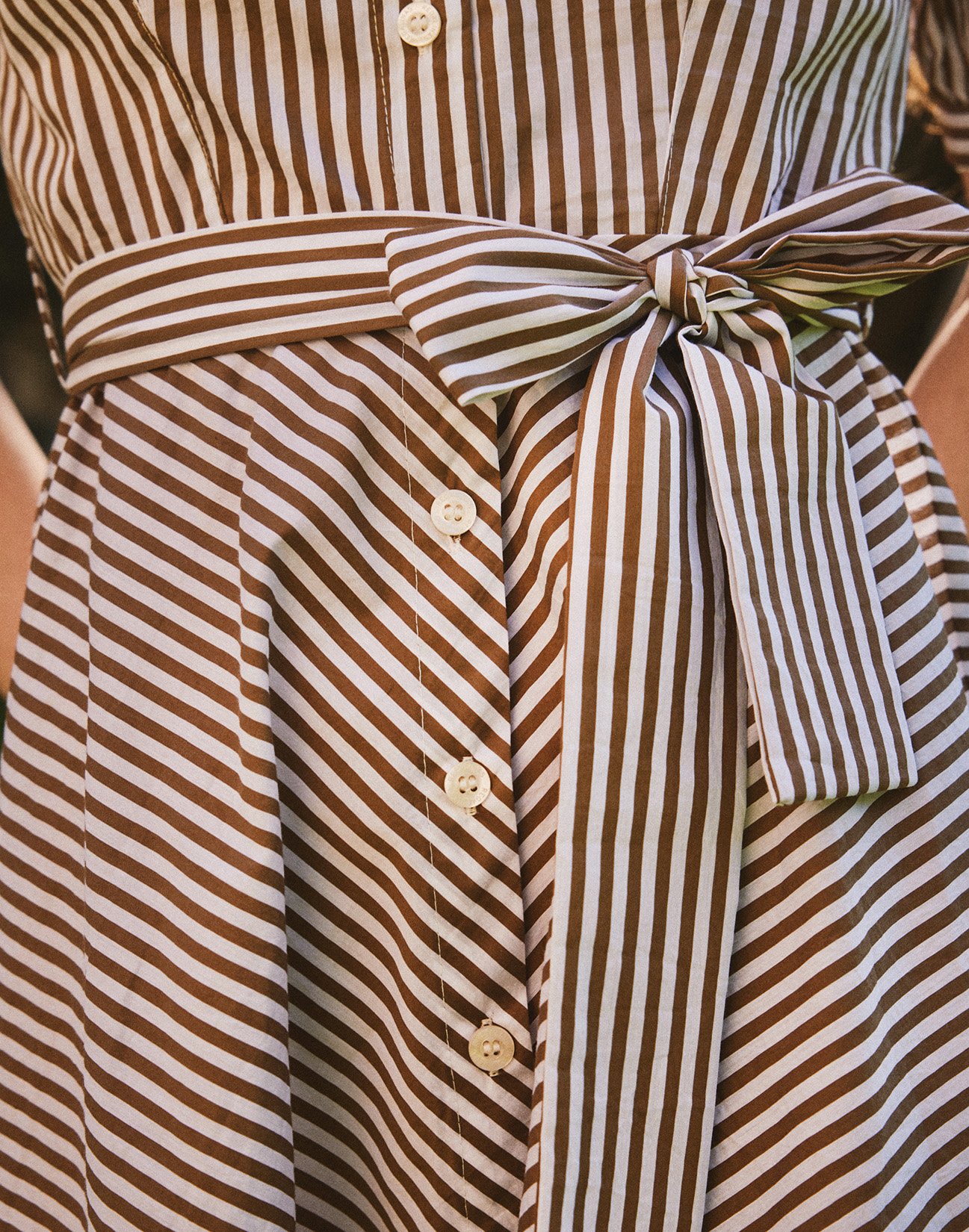 Striped shirt dress