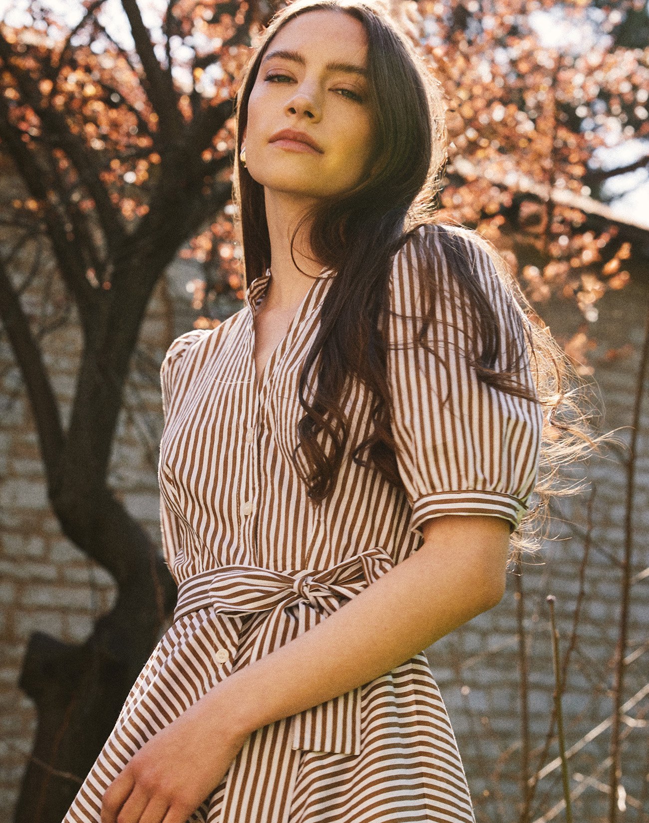 Striped shirt dress