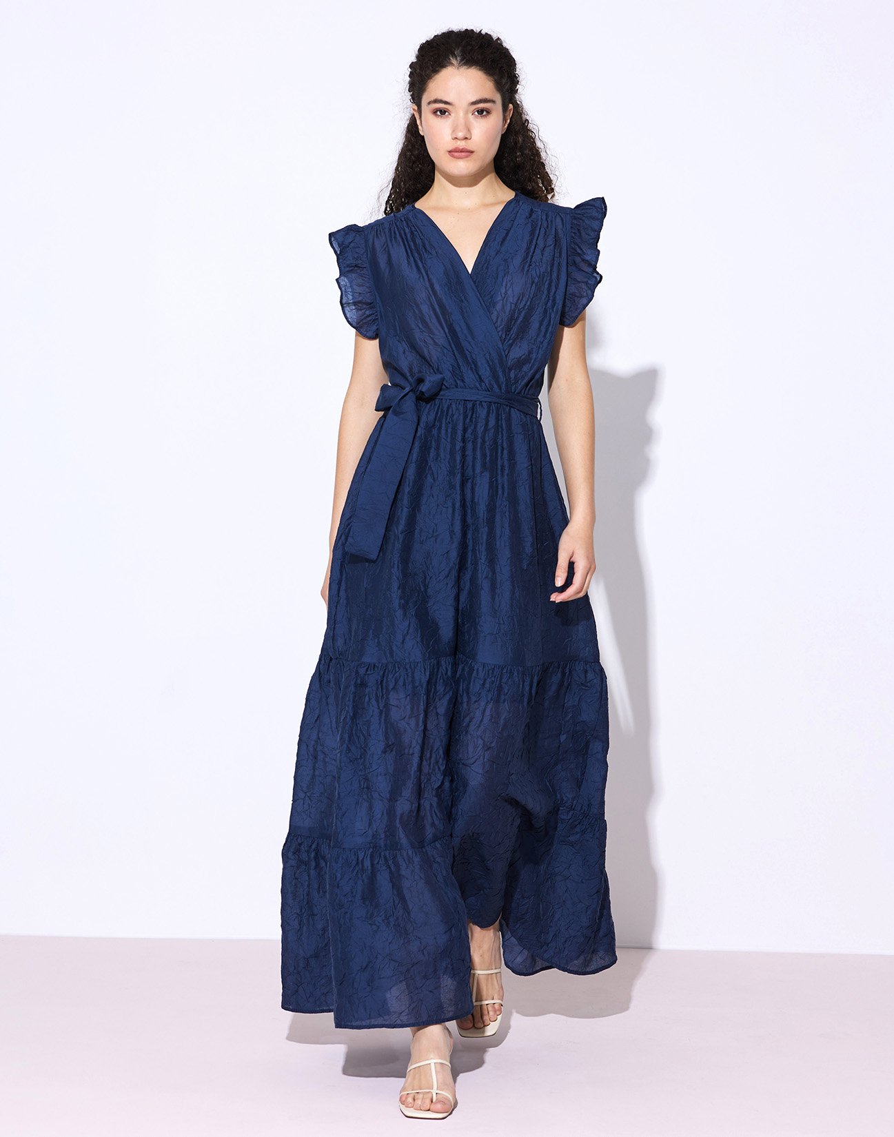 Maxi dress with ruffles