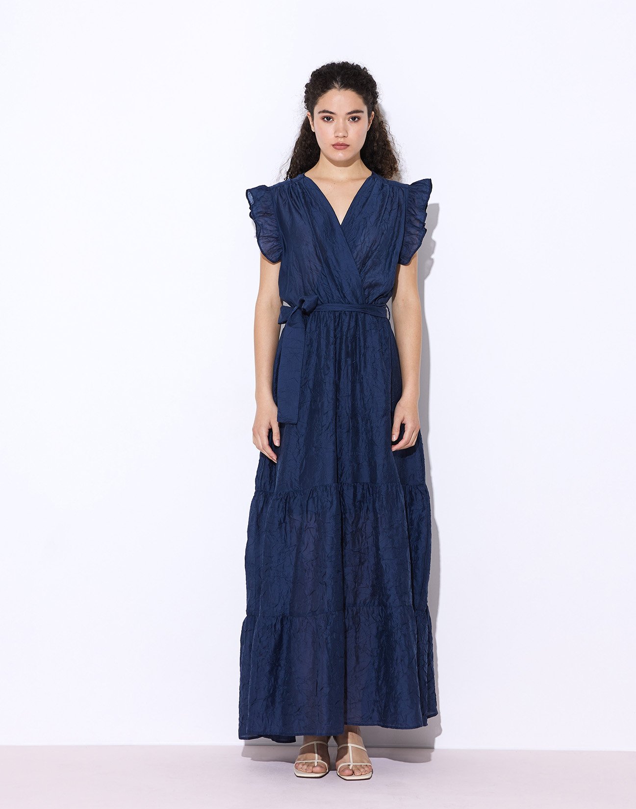 Maxi dress with ruffles
