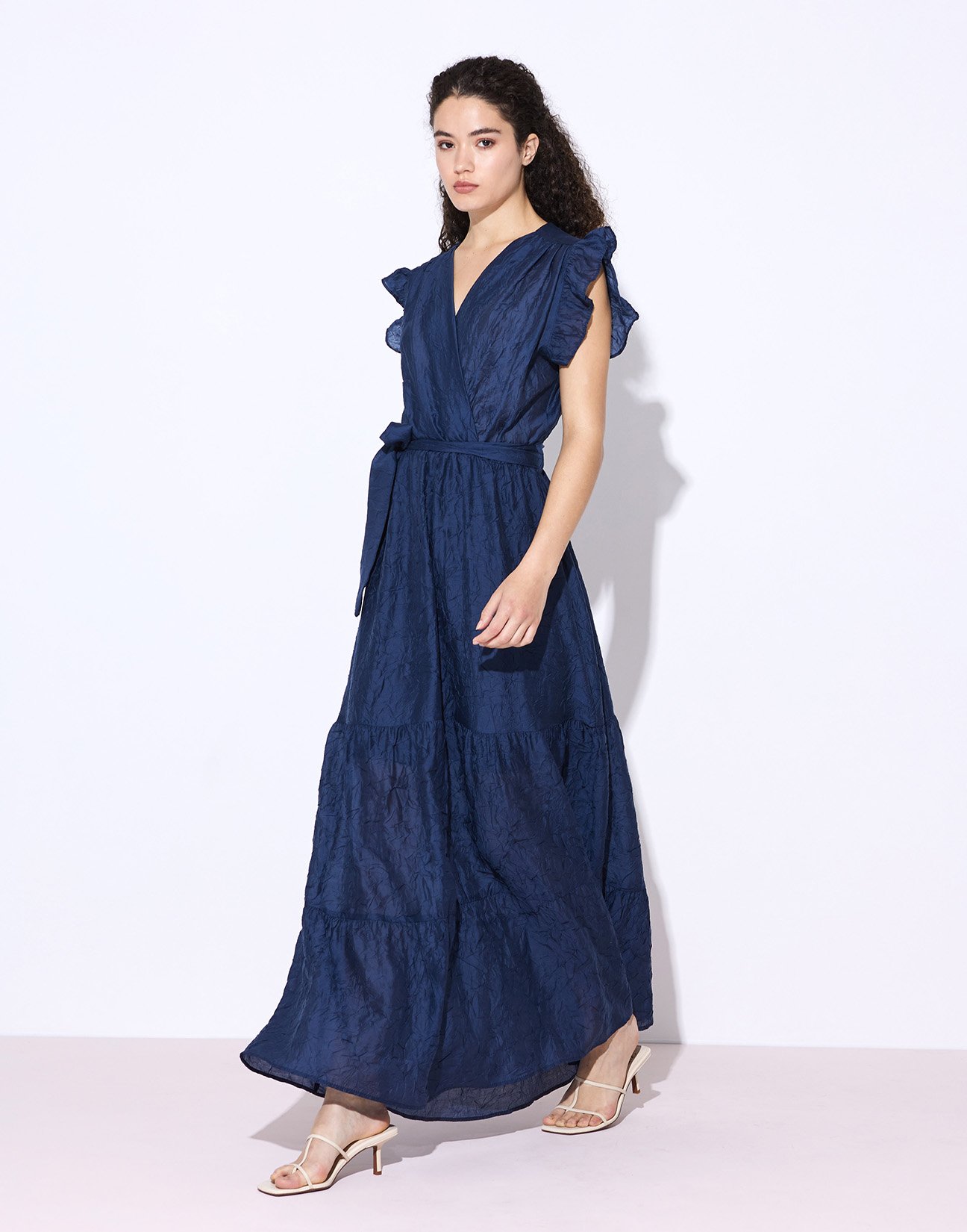 Maxi dress with ruffles