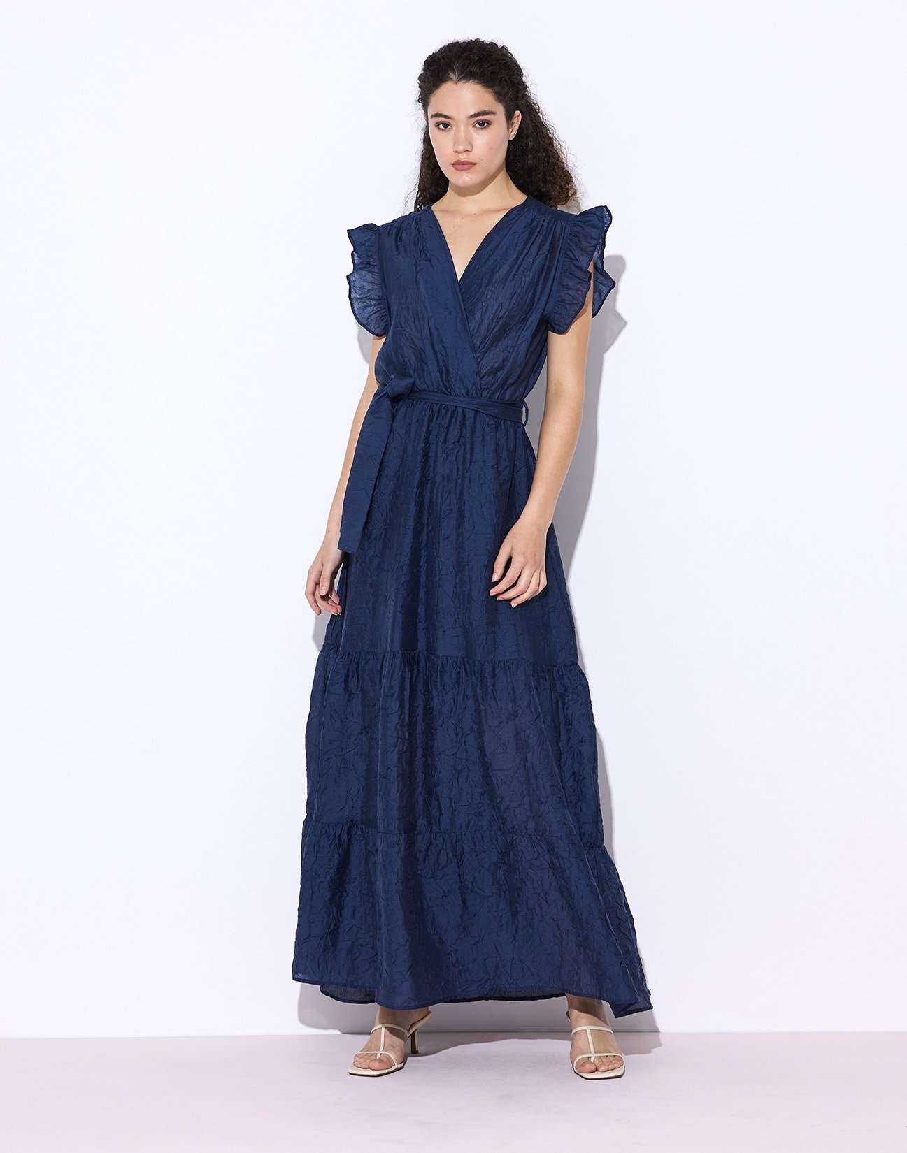 Maxi dress with ruffles