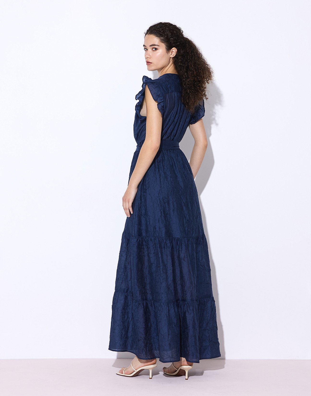 Maxi dress with ruffles