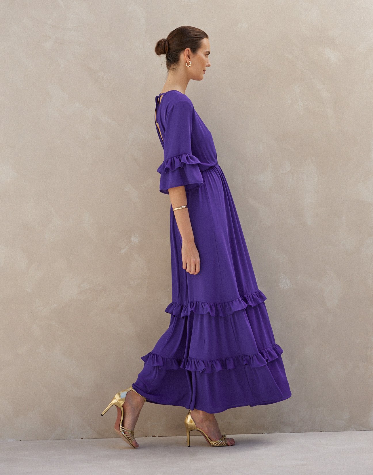 Maxi dress with ruffles