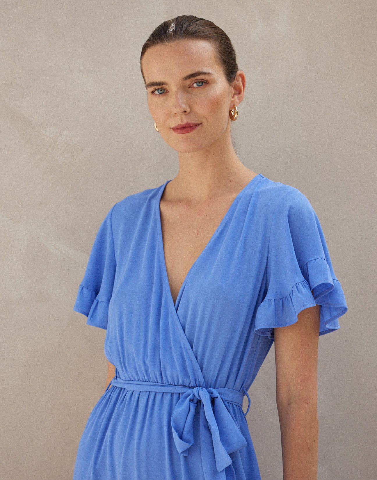 Maxi dress with ruffles