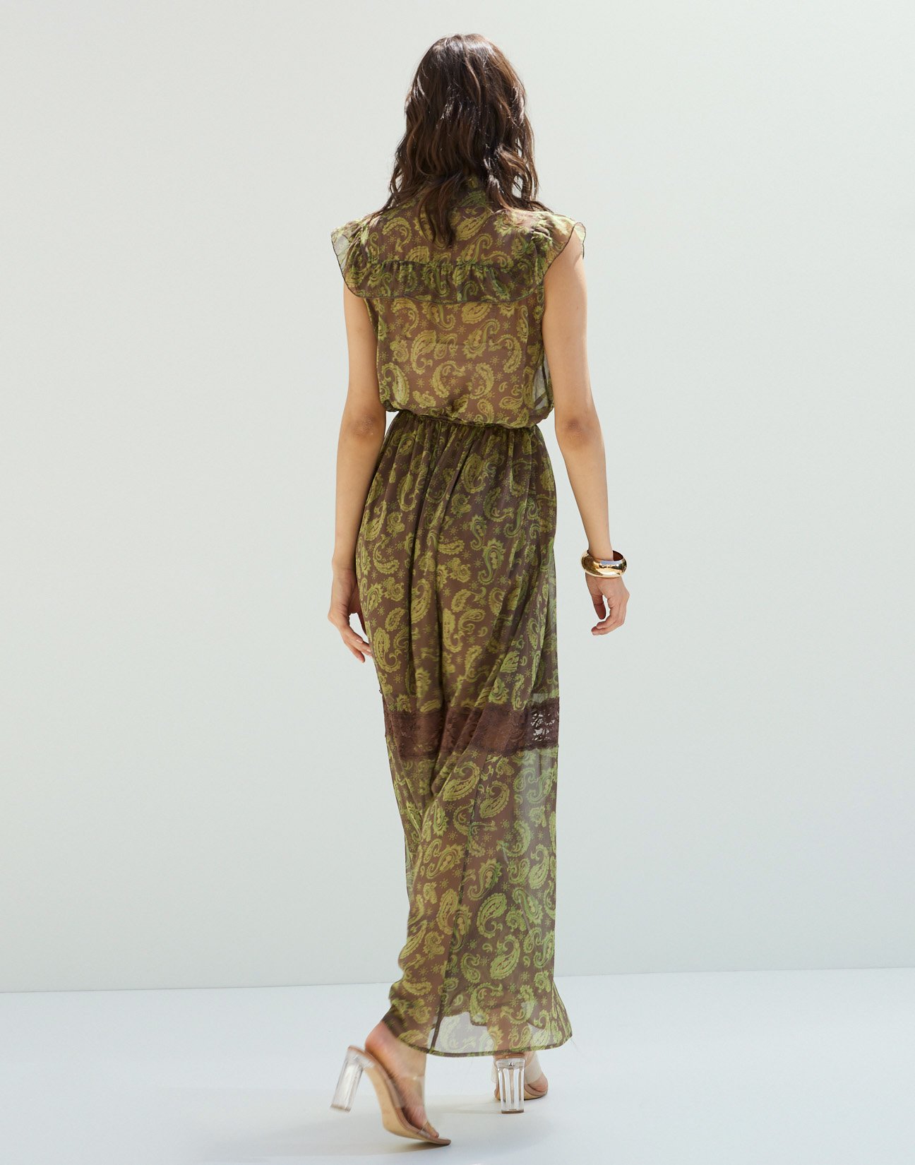 Maxi dress with ruffles