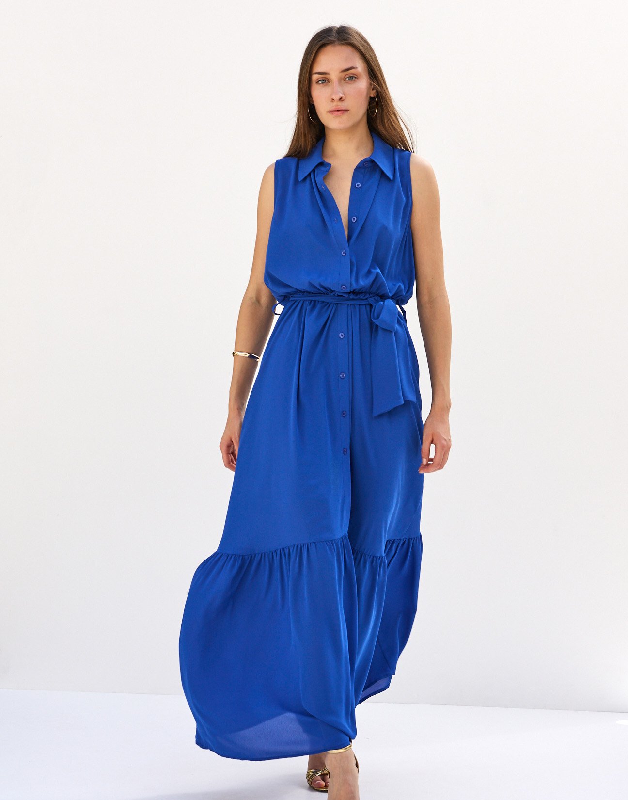 Maxi shirt dress