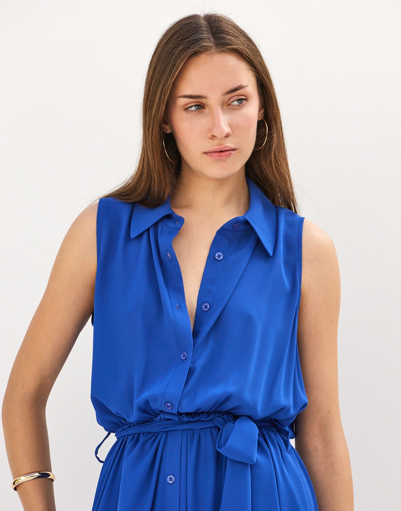 Maxi shirt dress