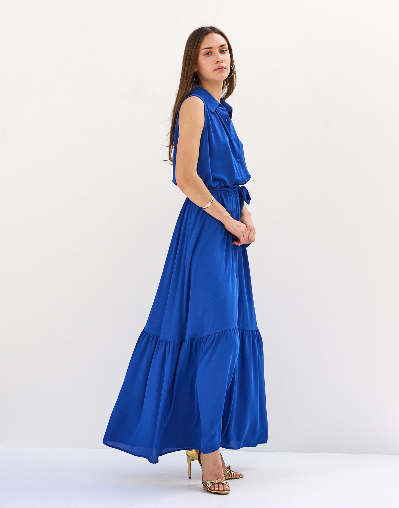 Maxi shirt dress