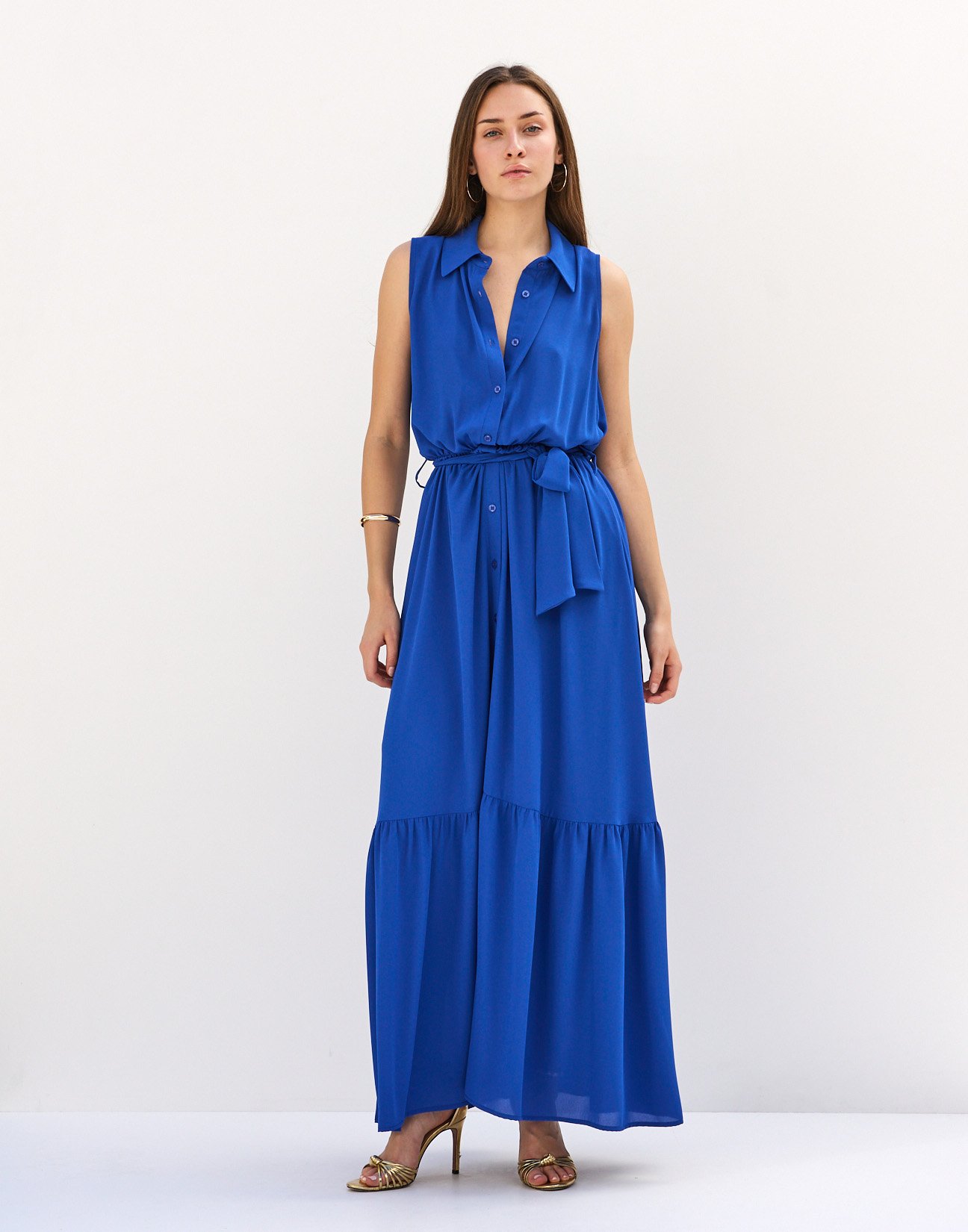 Maxi shirt dress