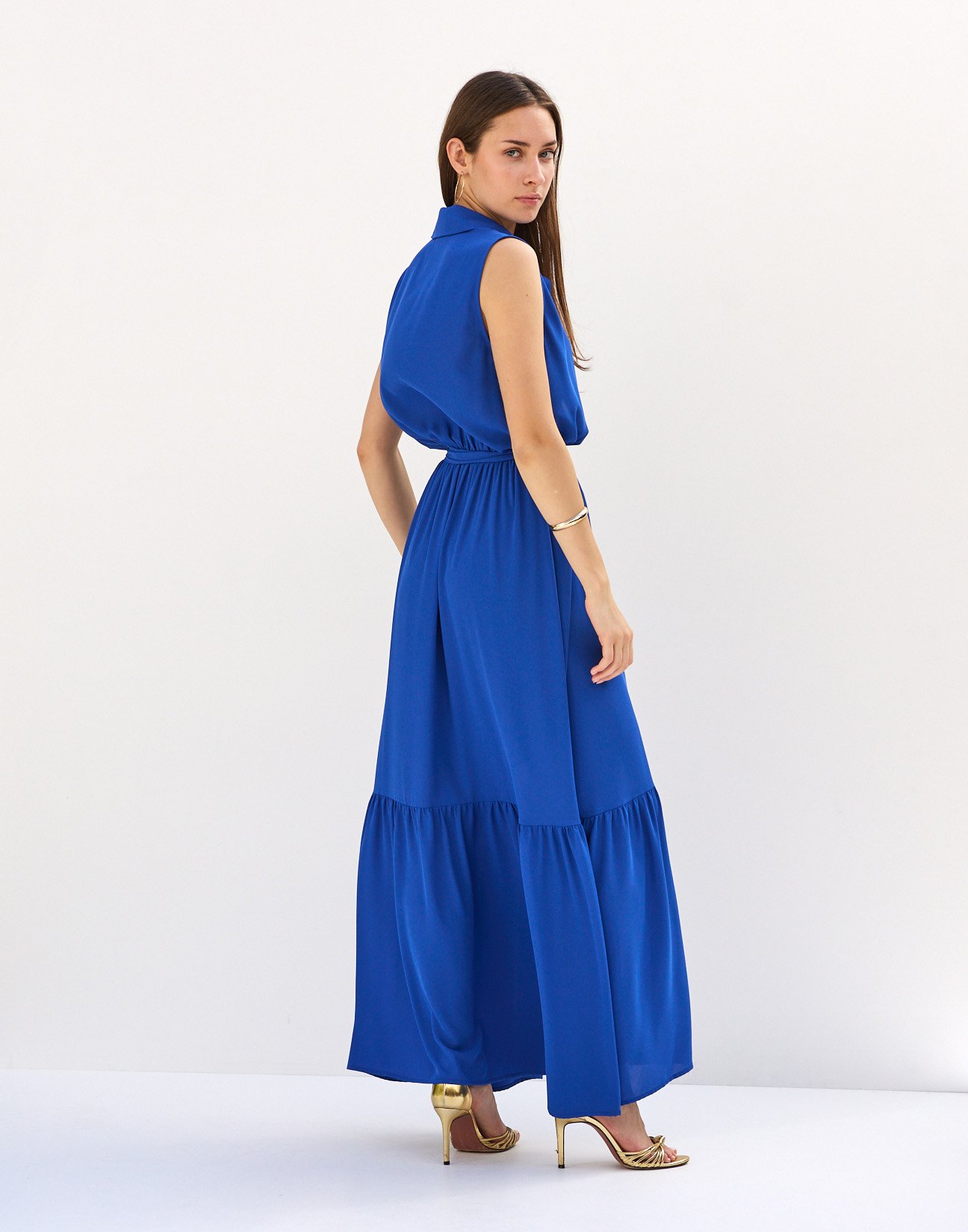 Maxi shirt dress