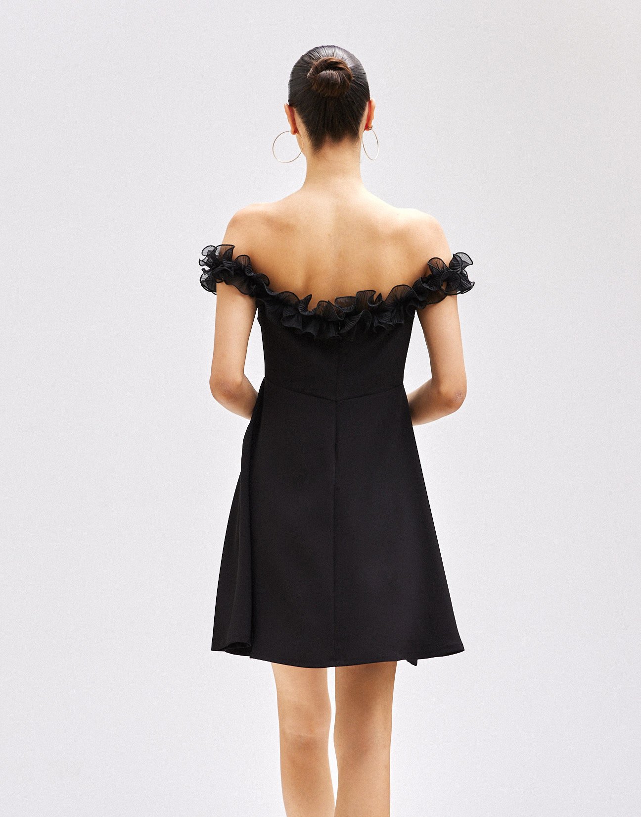 Mini dress with applique detail