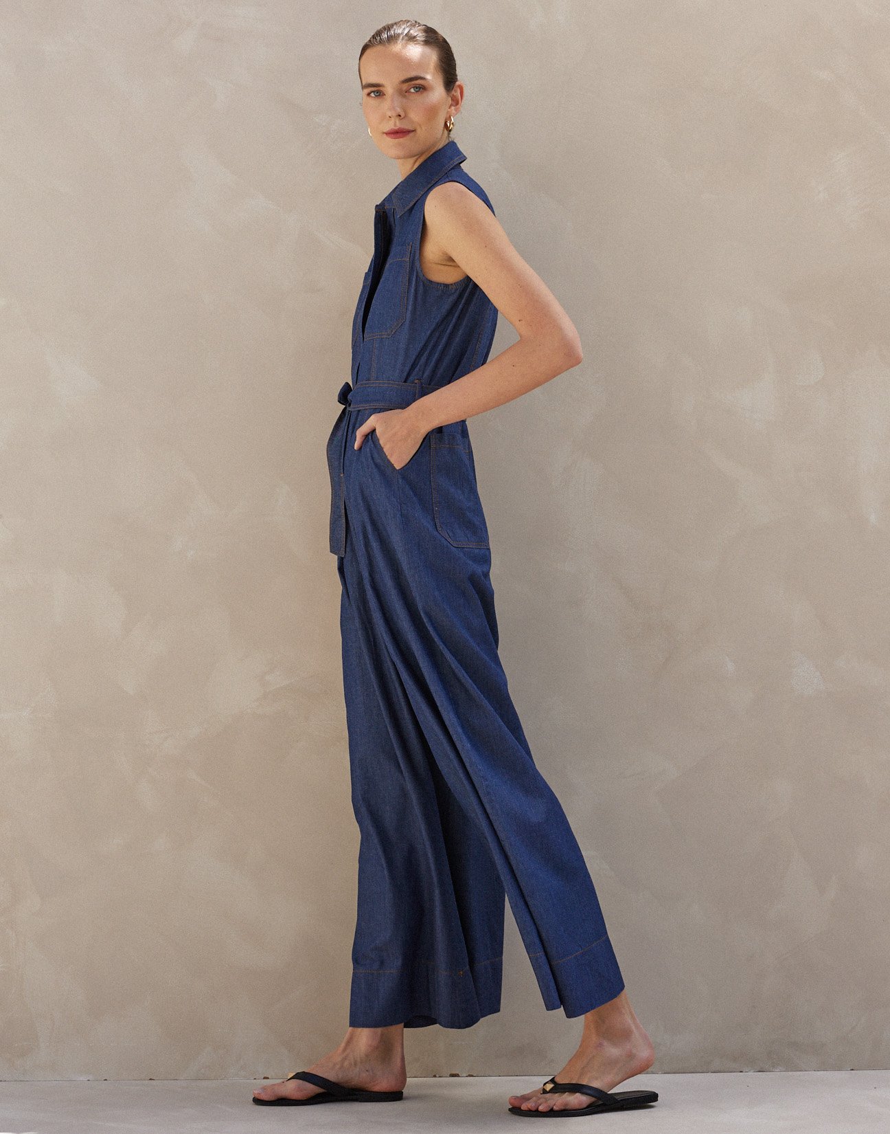 Denim jumpsuit