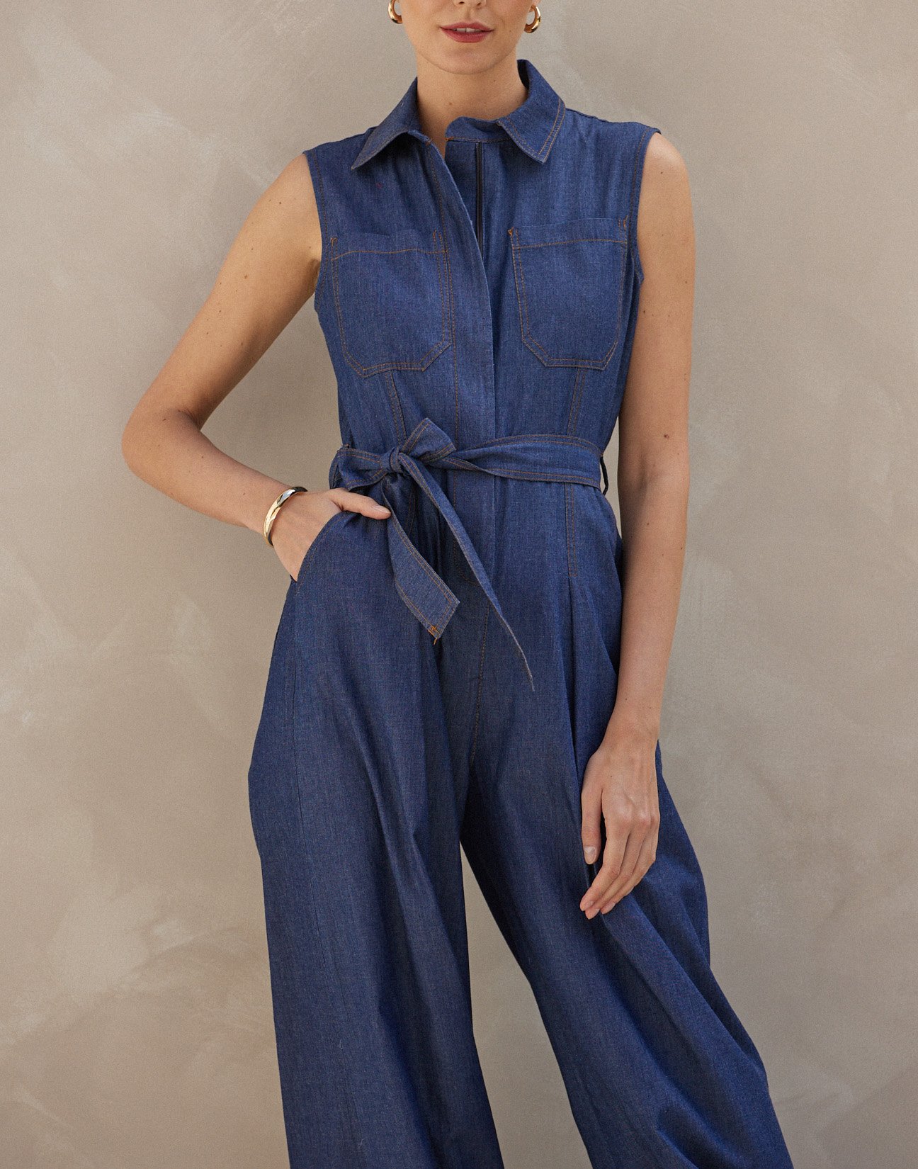 Denim jumpsuit