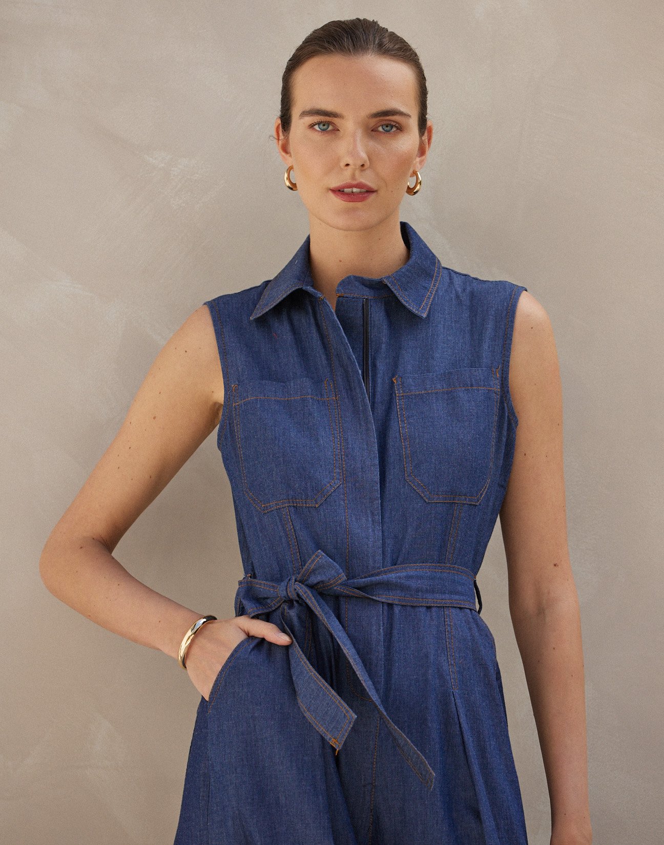 Denim jumpsuit