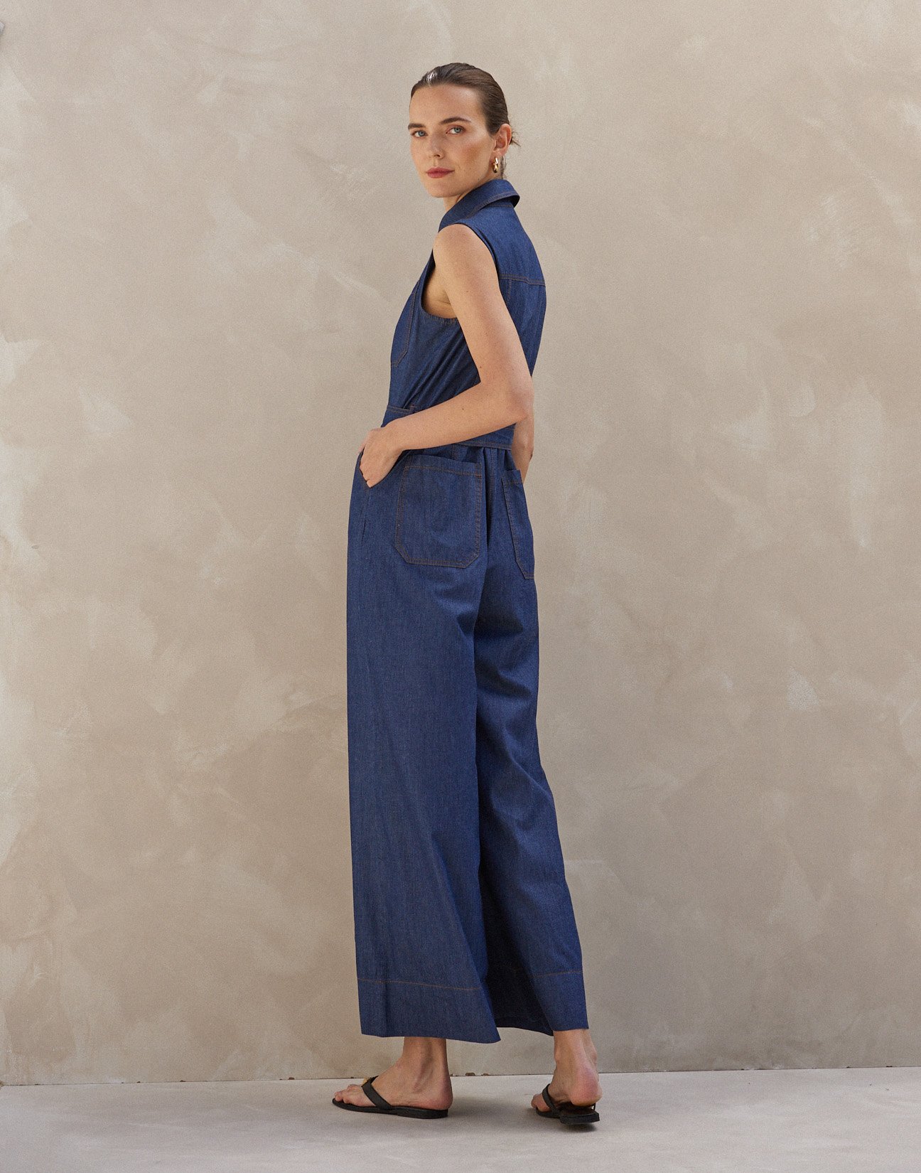 Denim jumpsuit