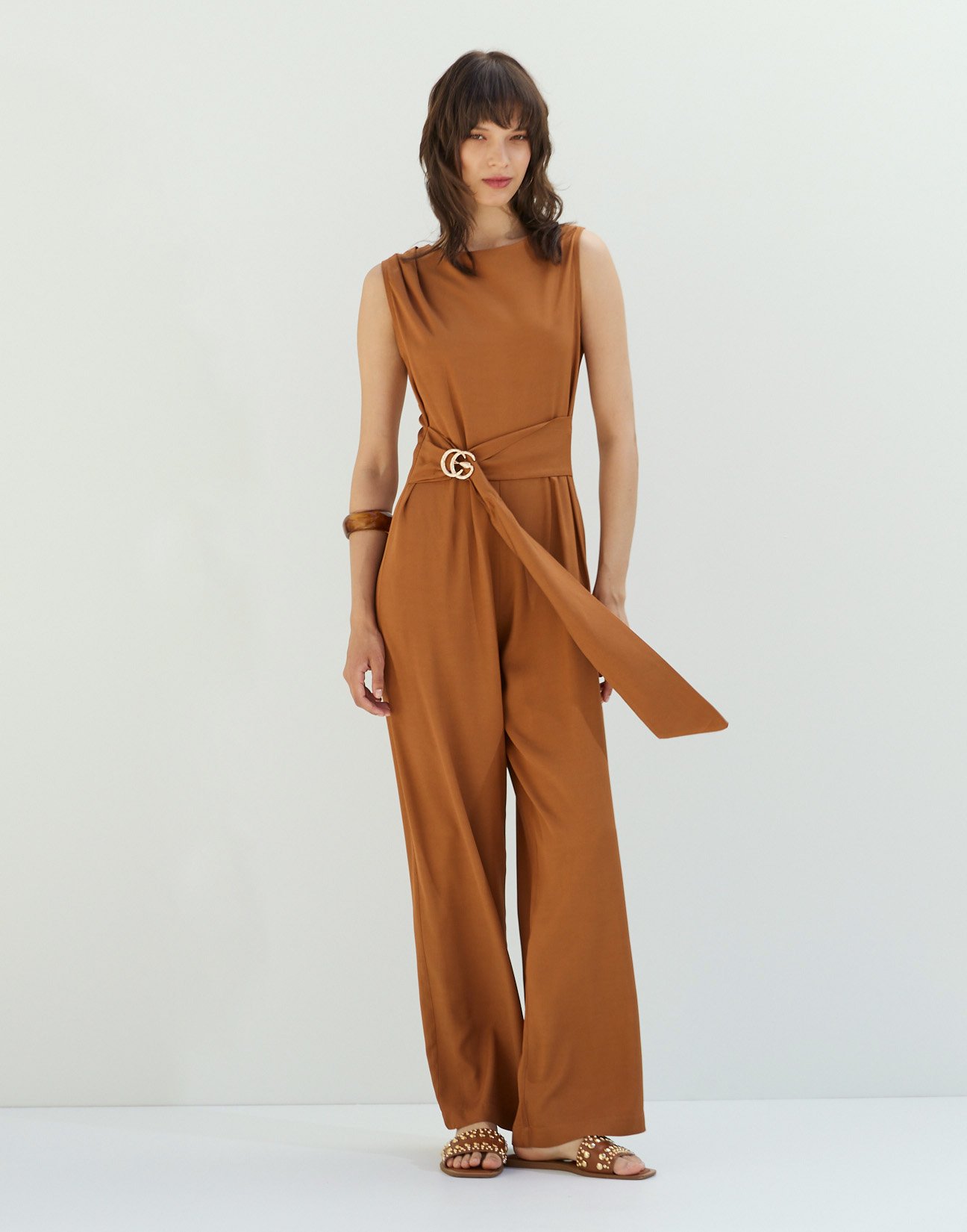 Jumpsuit with buckle