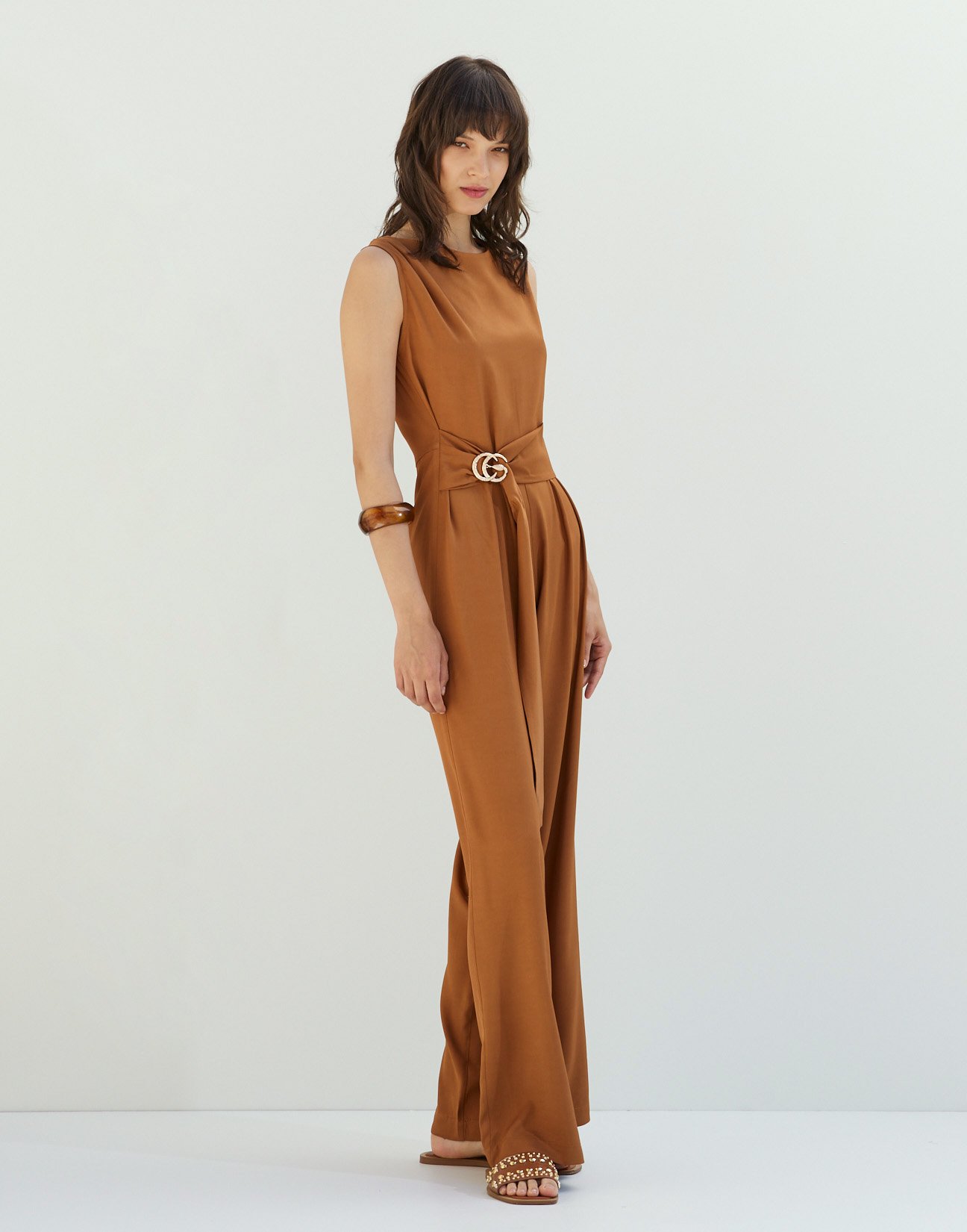 Jumpsuit with buckle