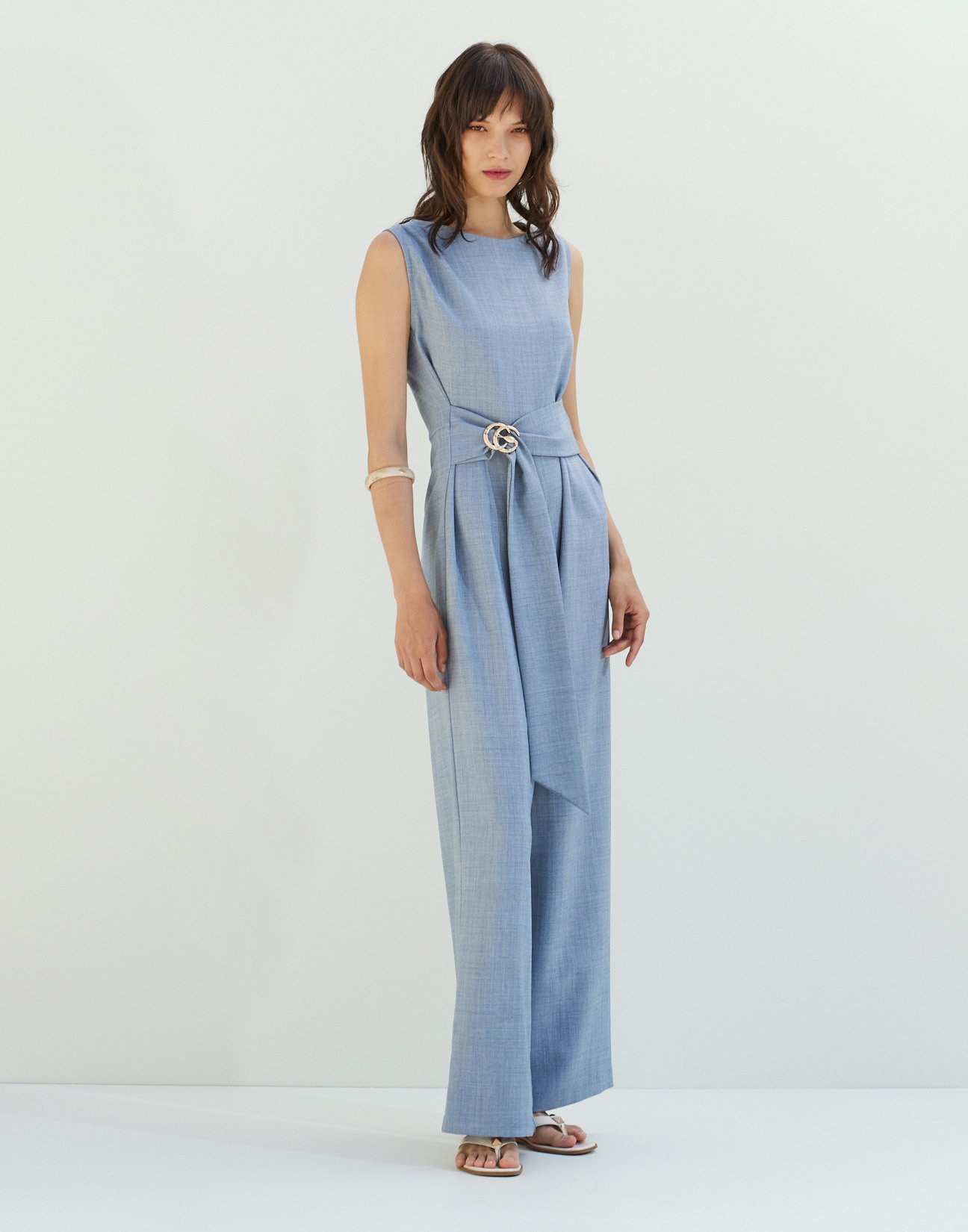 Jumpsuit with buckle