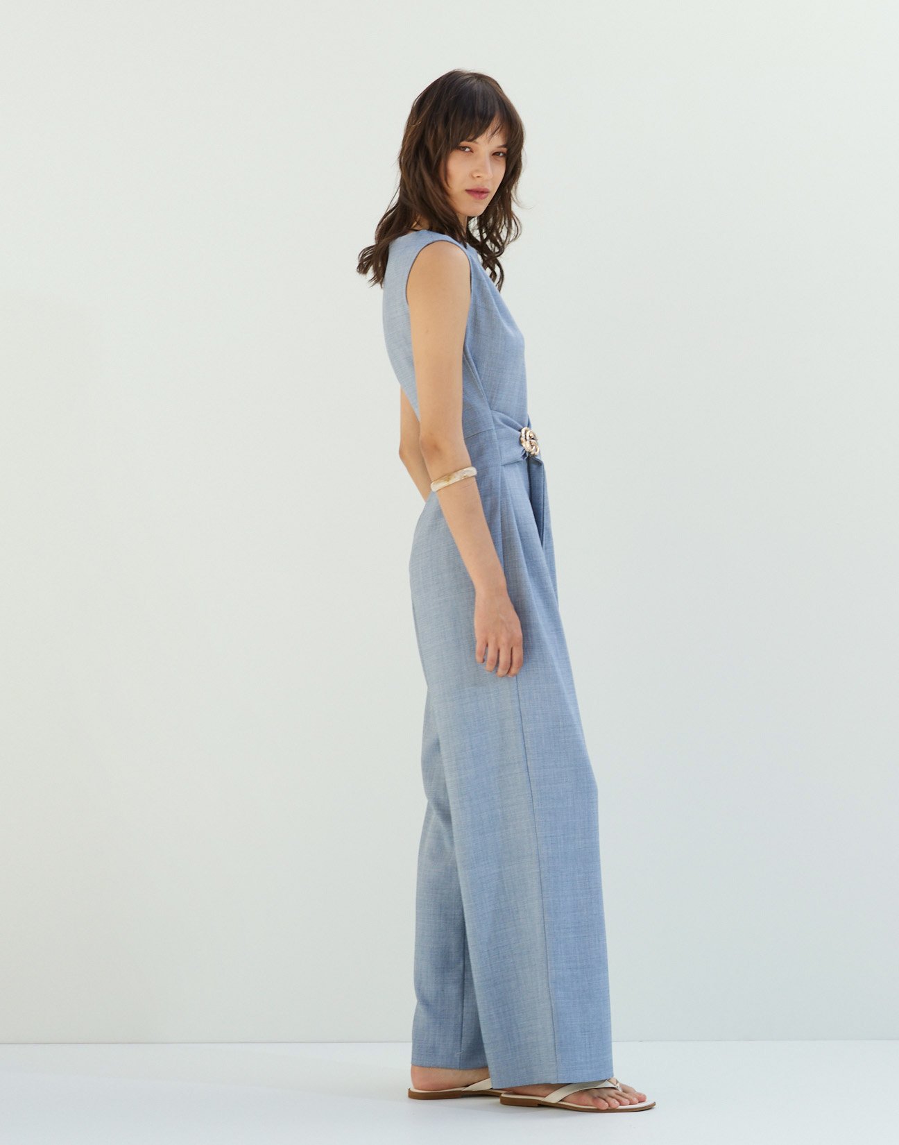 Jumpsuit with buckle