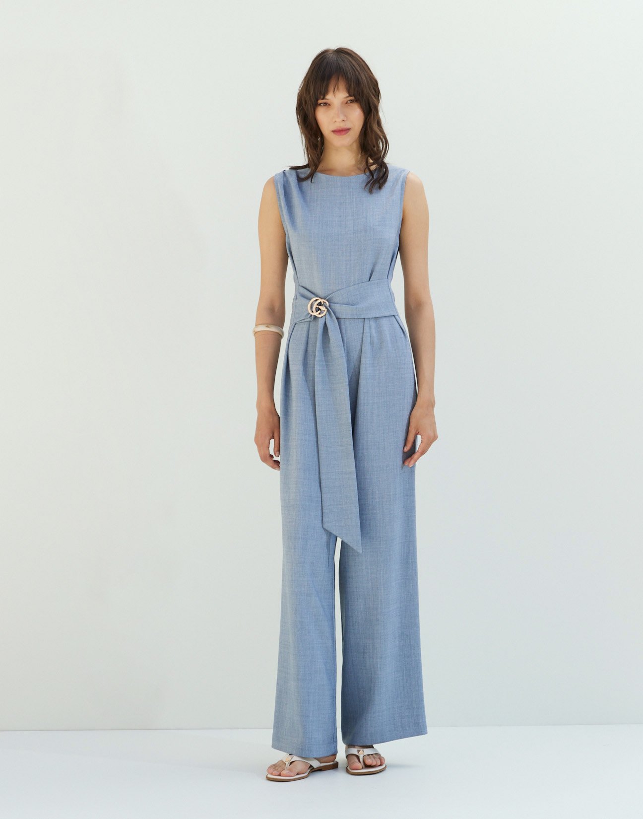 Jumpsuit with buckle