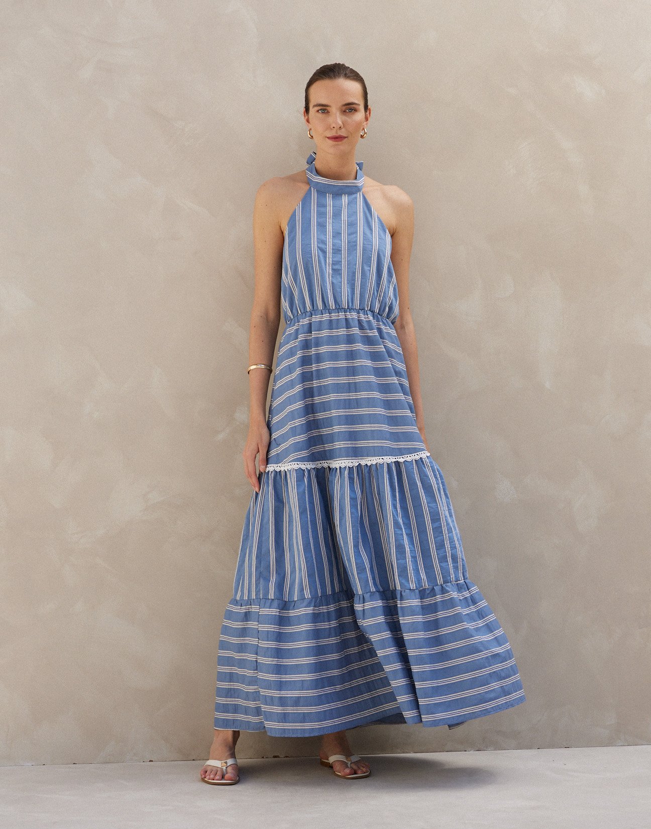 Striped maxi dress