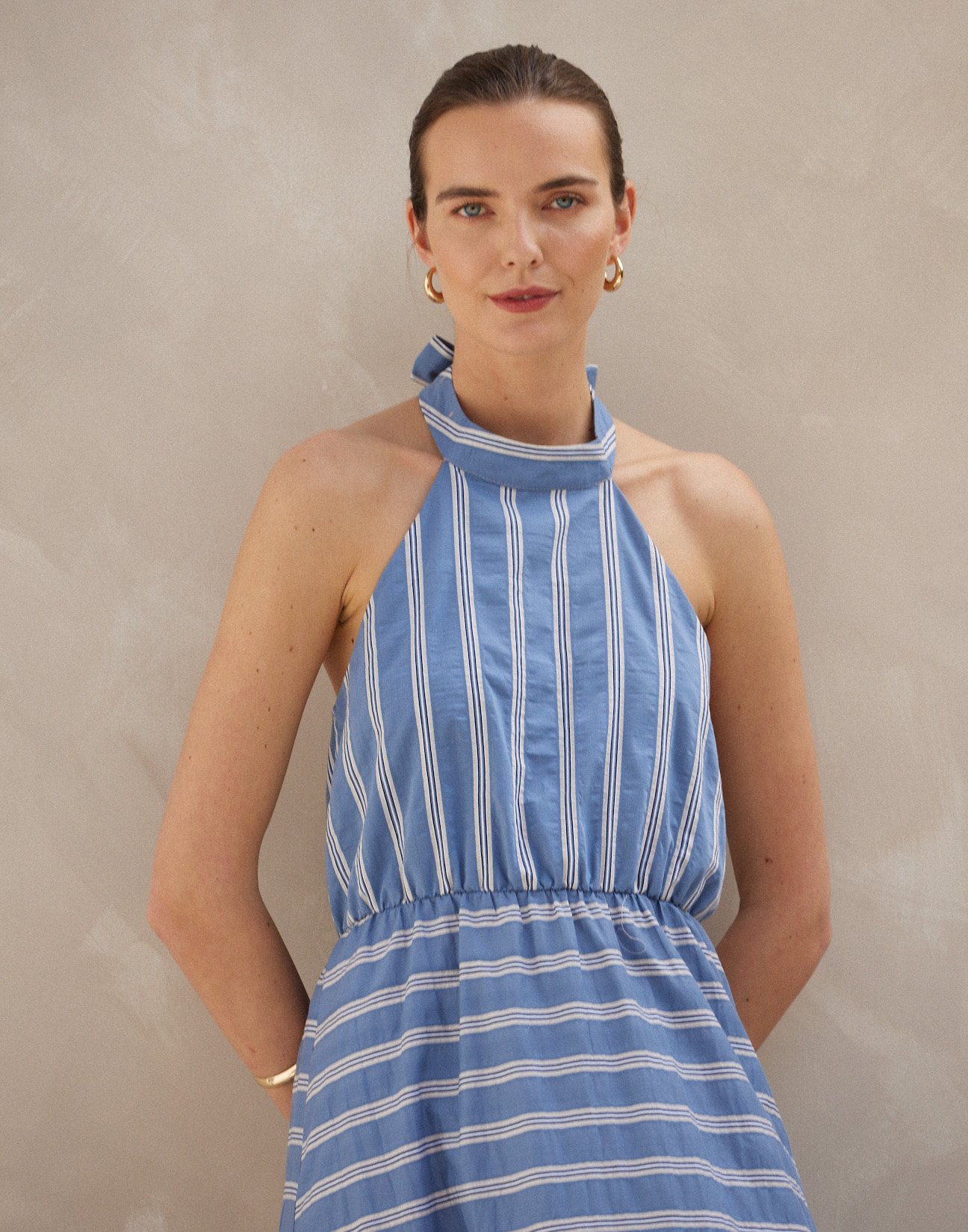 Striped maxi dress