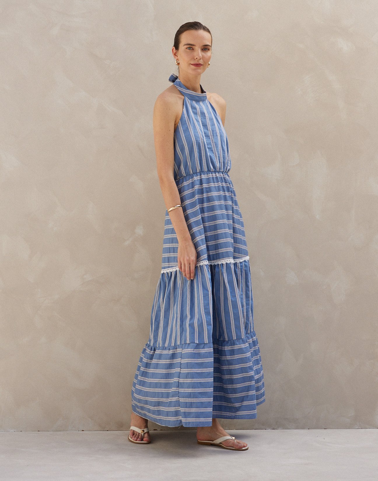 Striped maxi dress