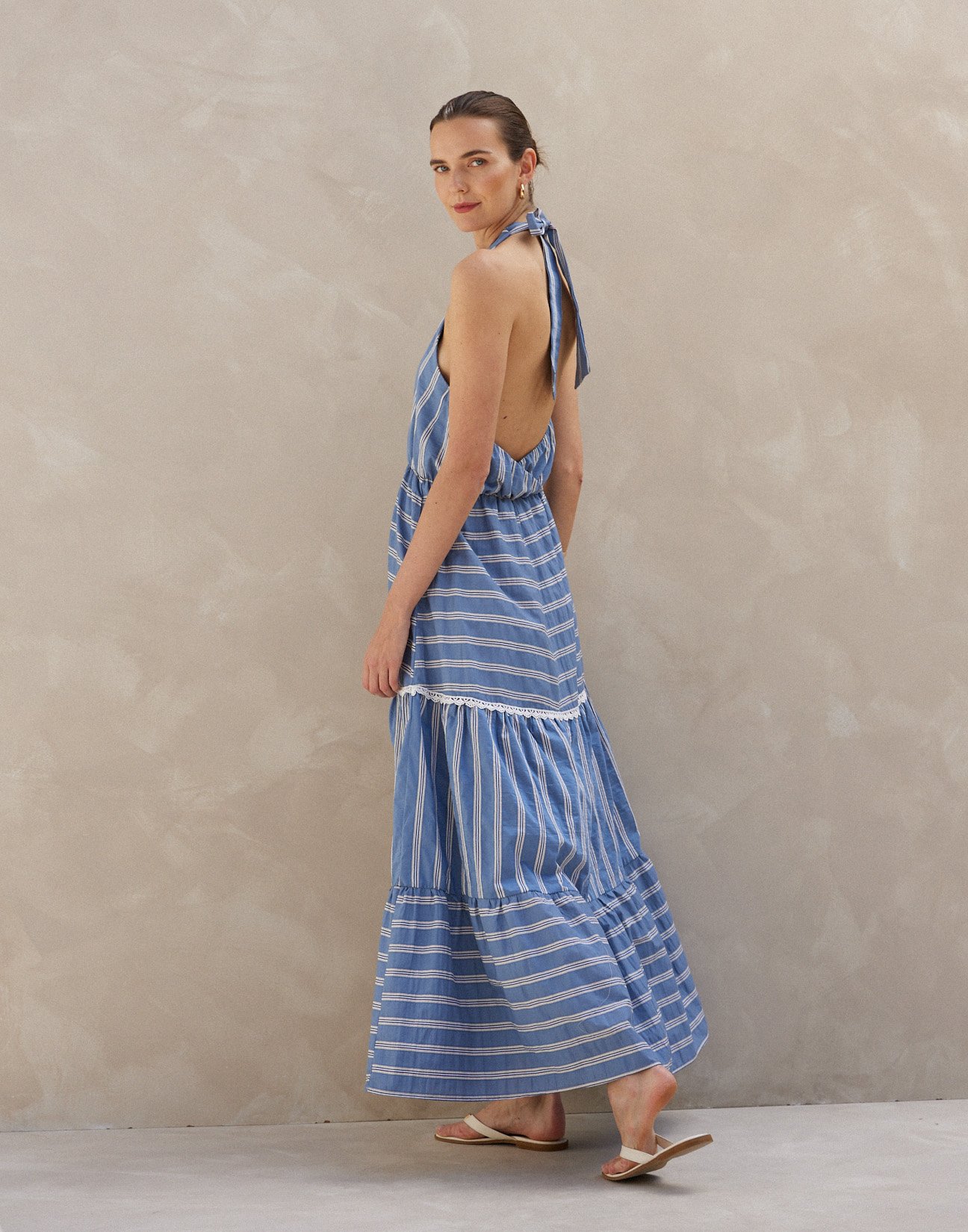 Striped maxi dress
