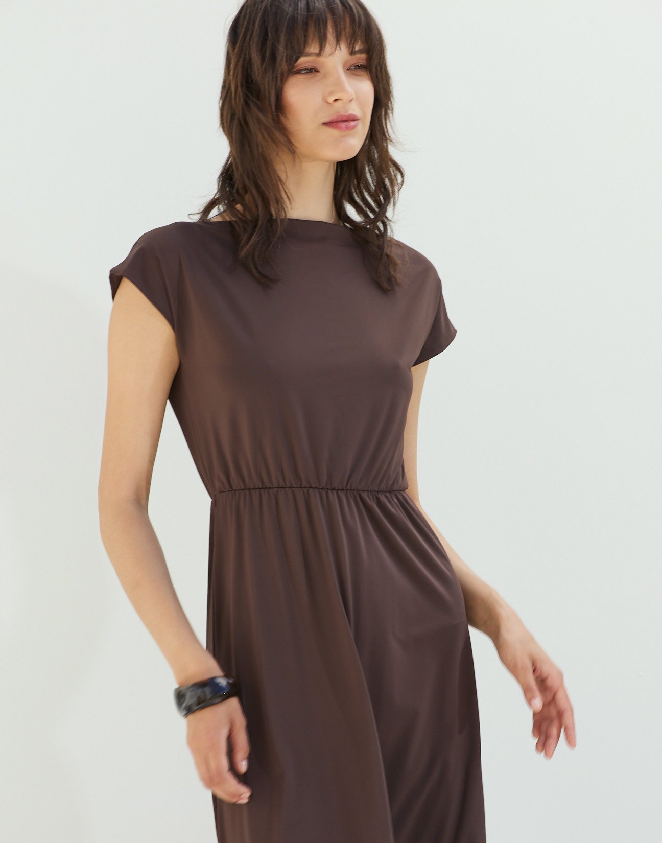 Midi dress with slits