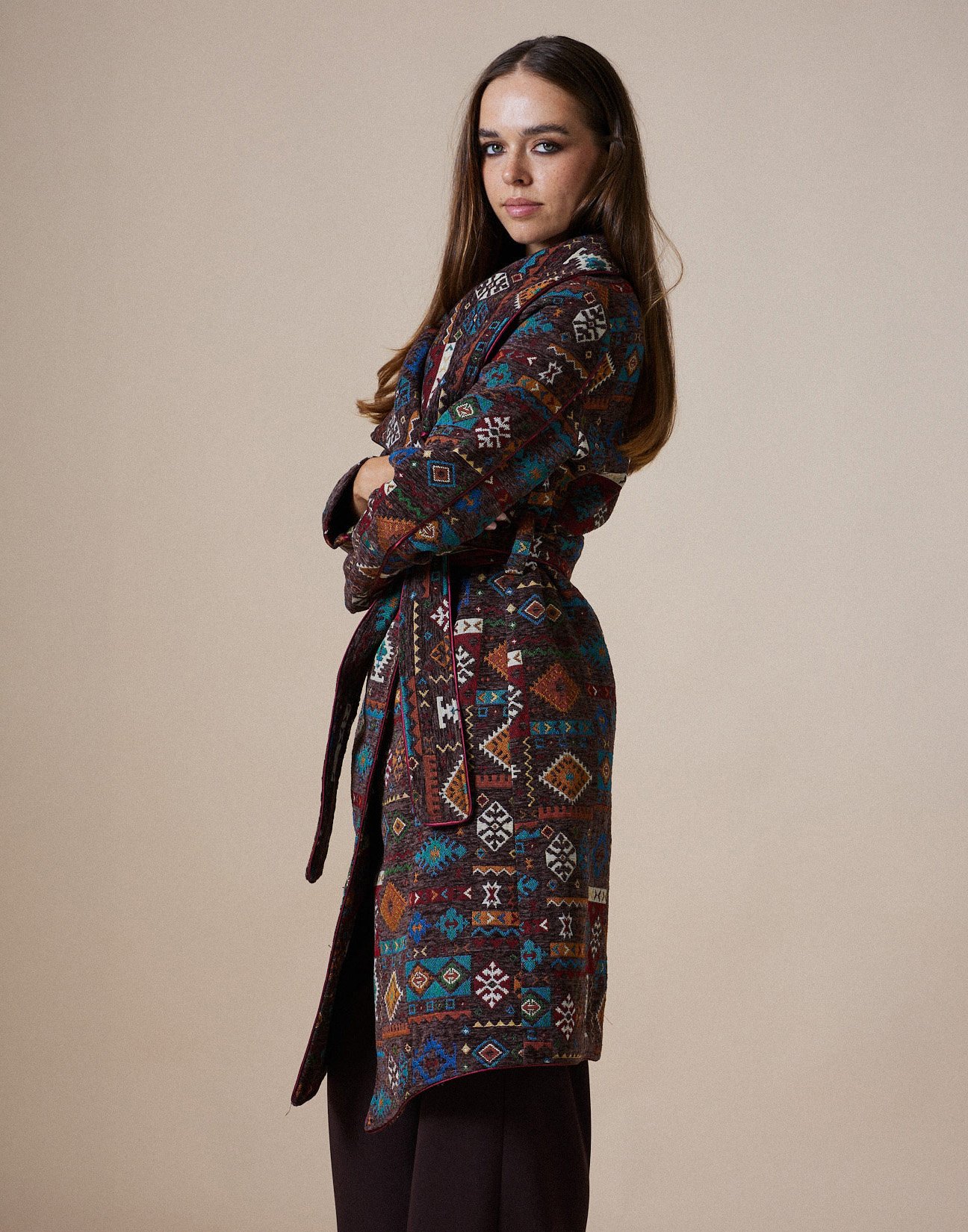 Jacquard coat